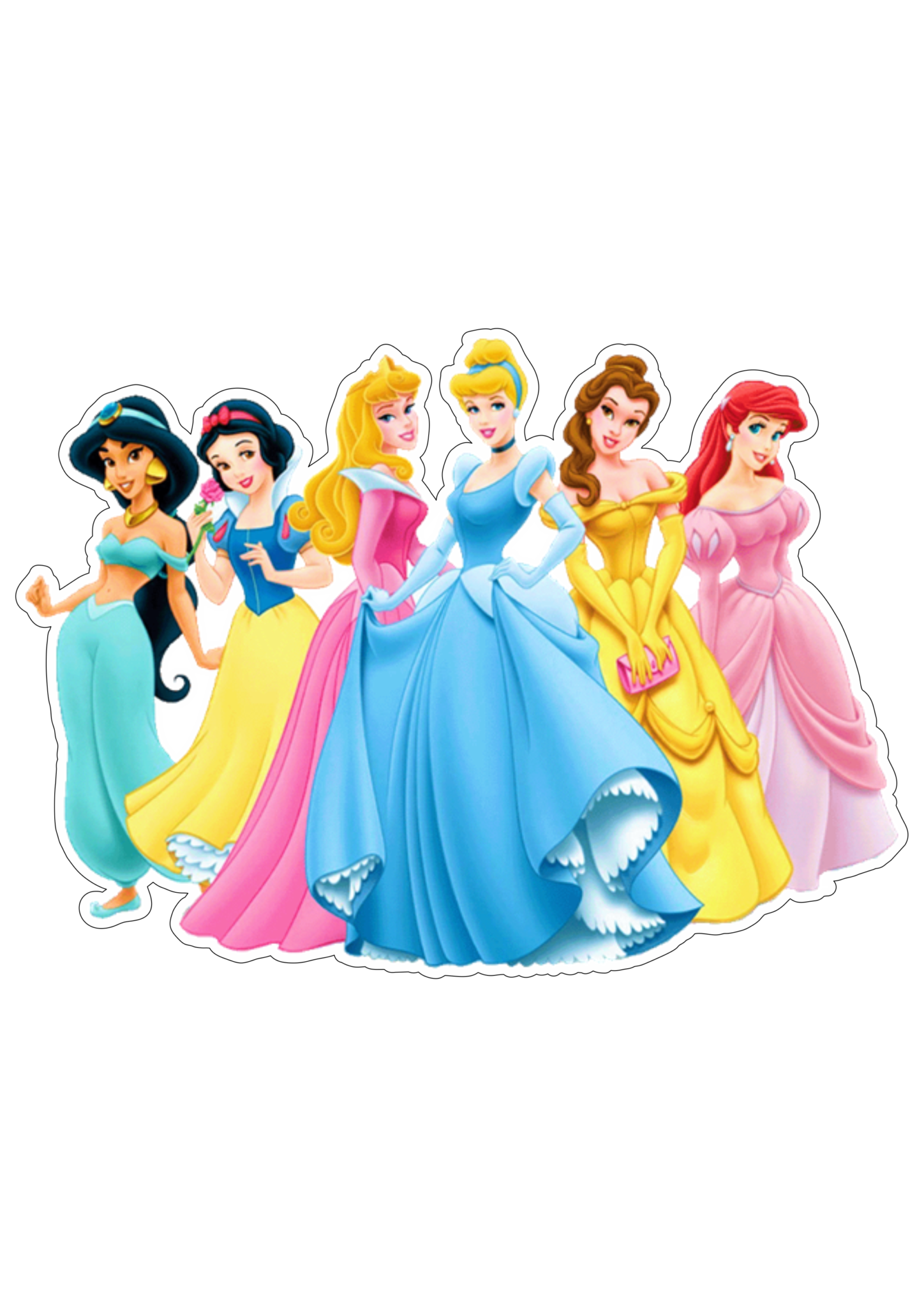 Princesas Disney Branca De Neve Bela Cinderela Ariel Aurora Fundo