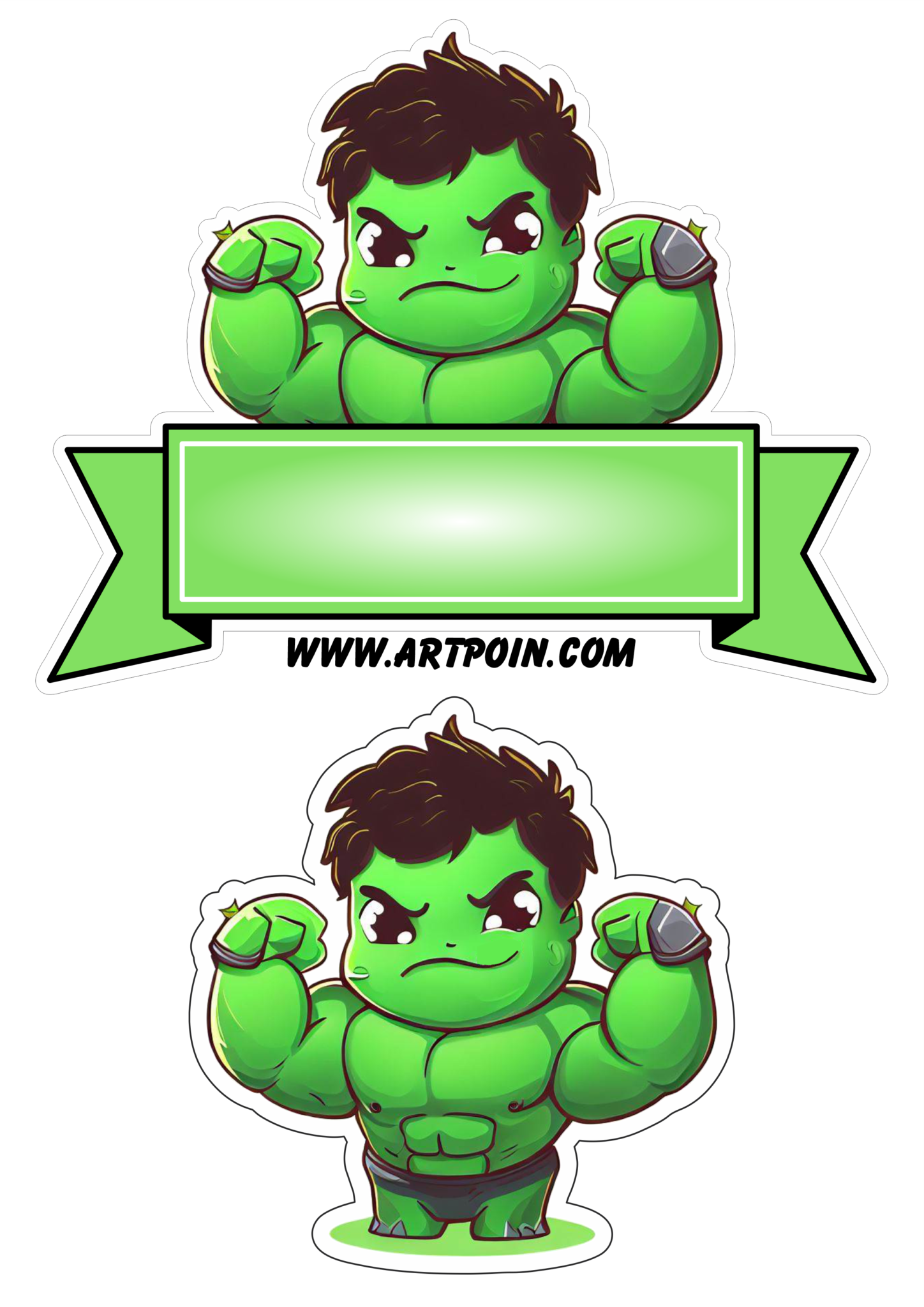 Incr Vel Hulk Baby Topo De Bolo Png