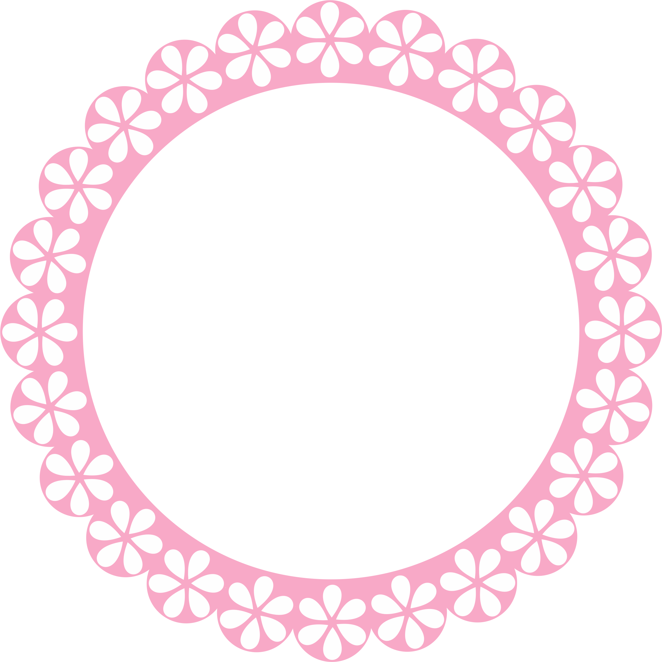Circulo rosa para decoração png