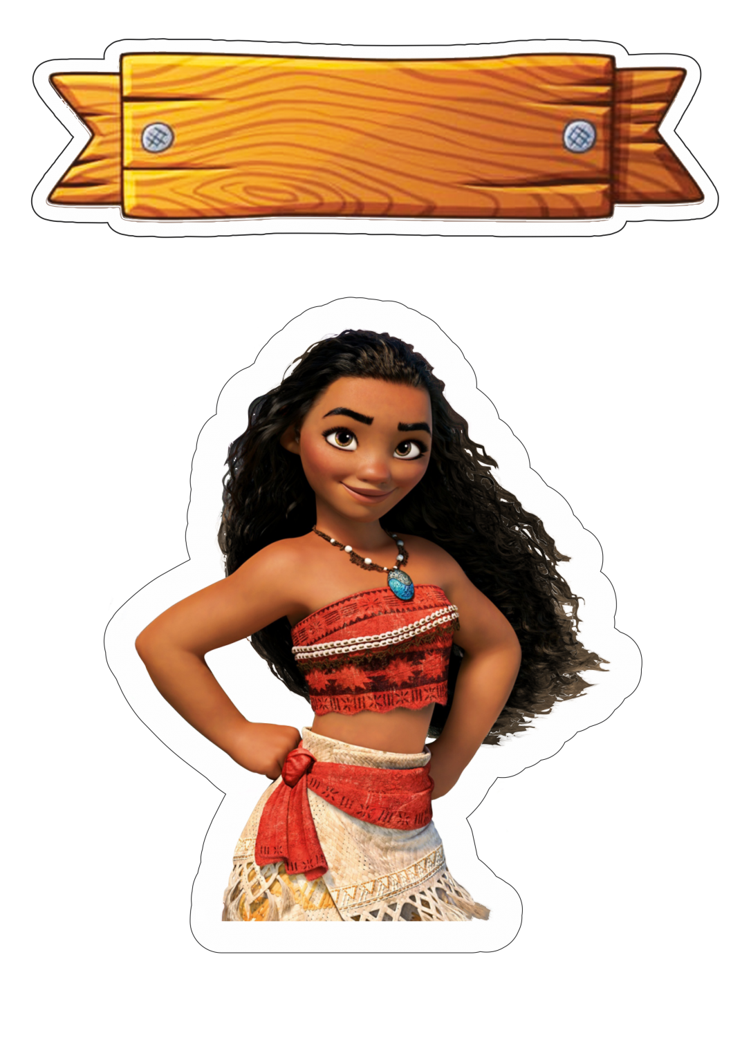 Moana Cake Topper Png