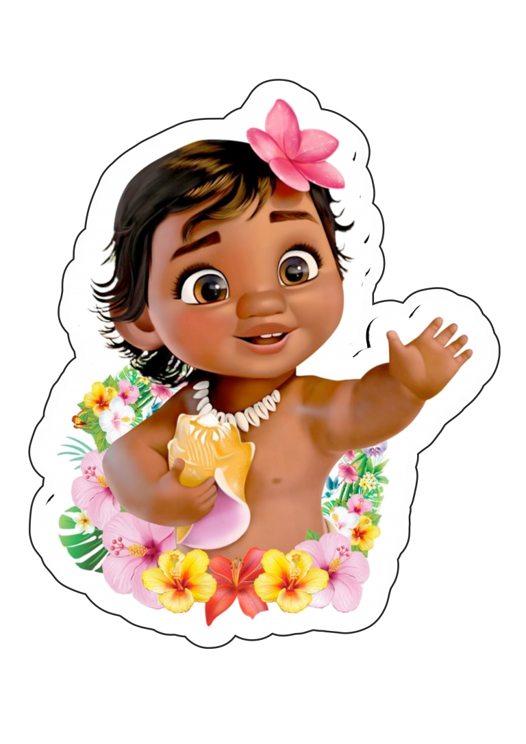 Baby Moana Centro De Mesa Png