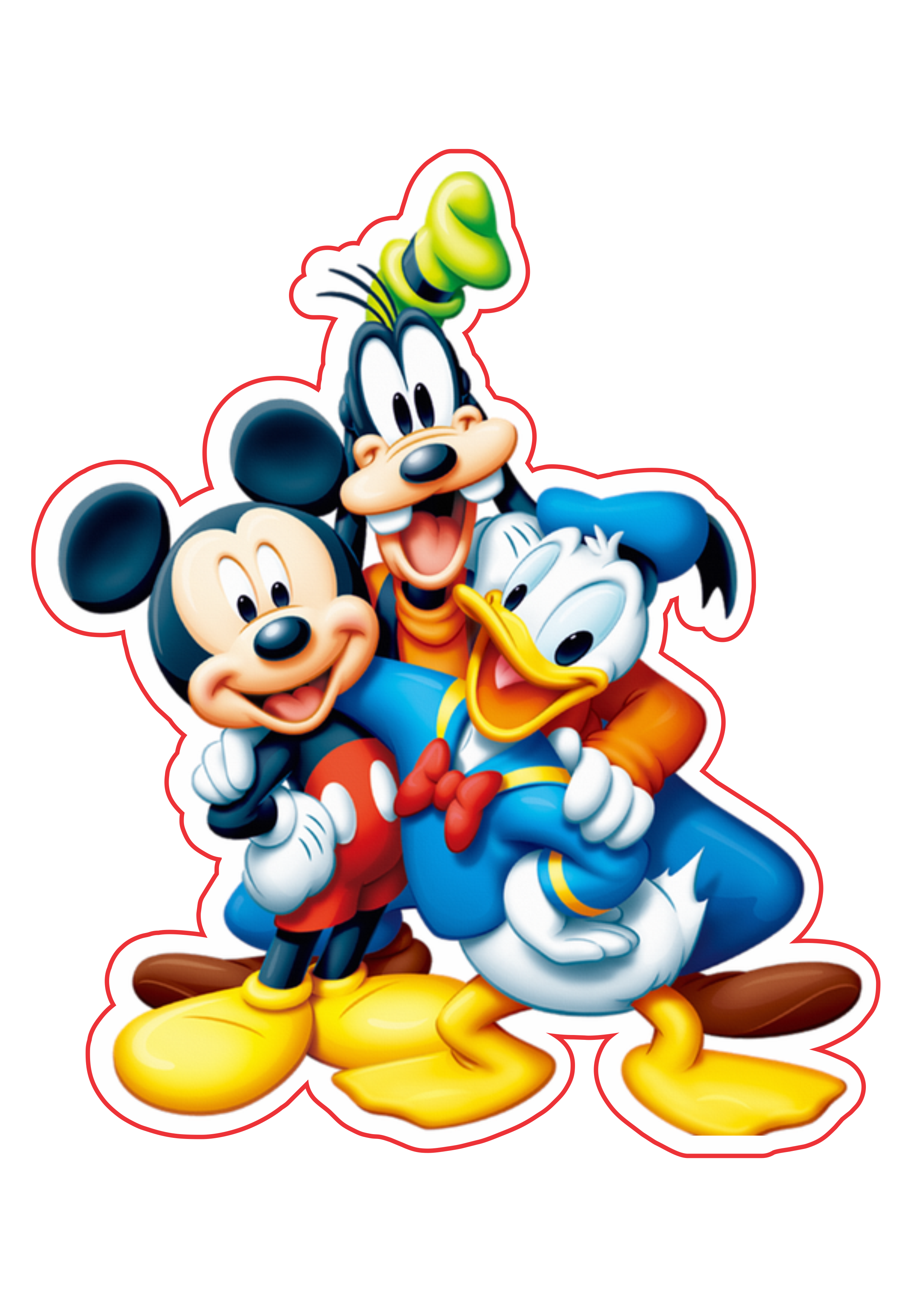 Mickey e sua turma imagem fundo transparente png