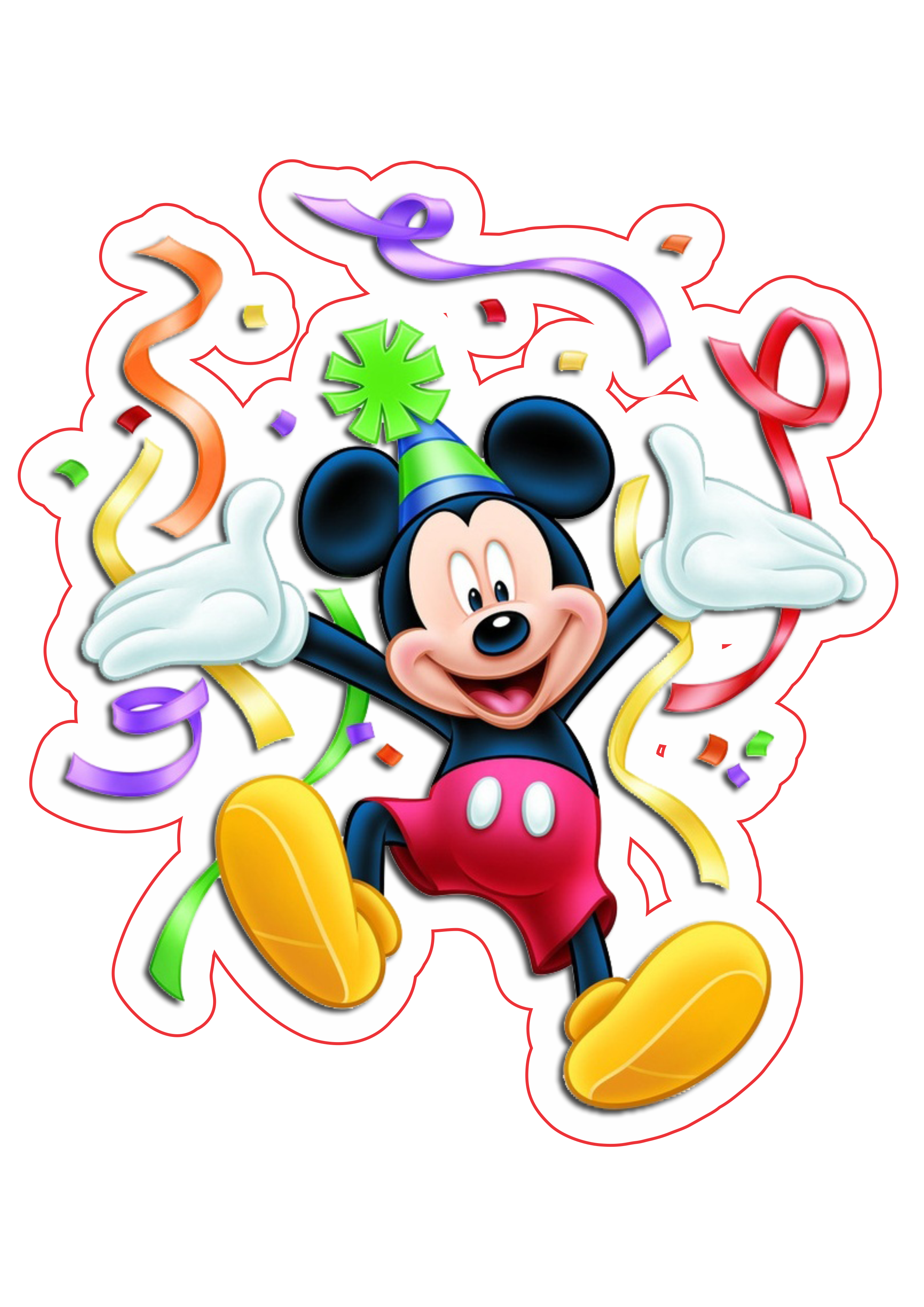 Mickey mouse aniversário png