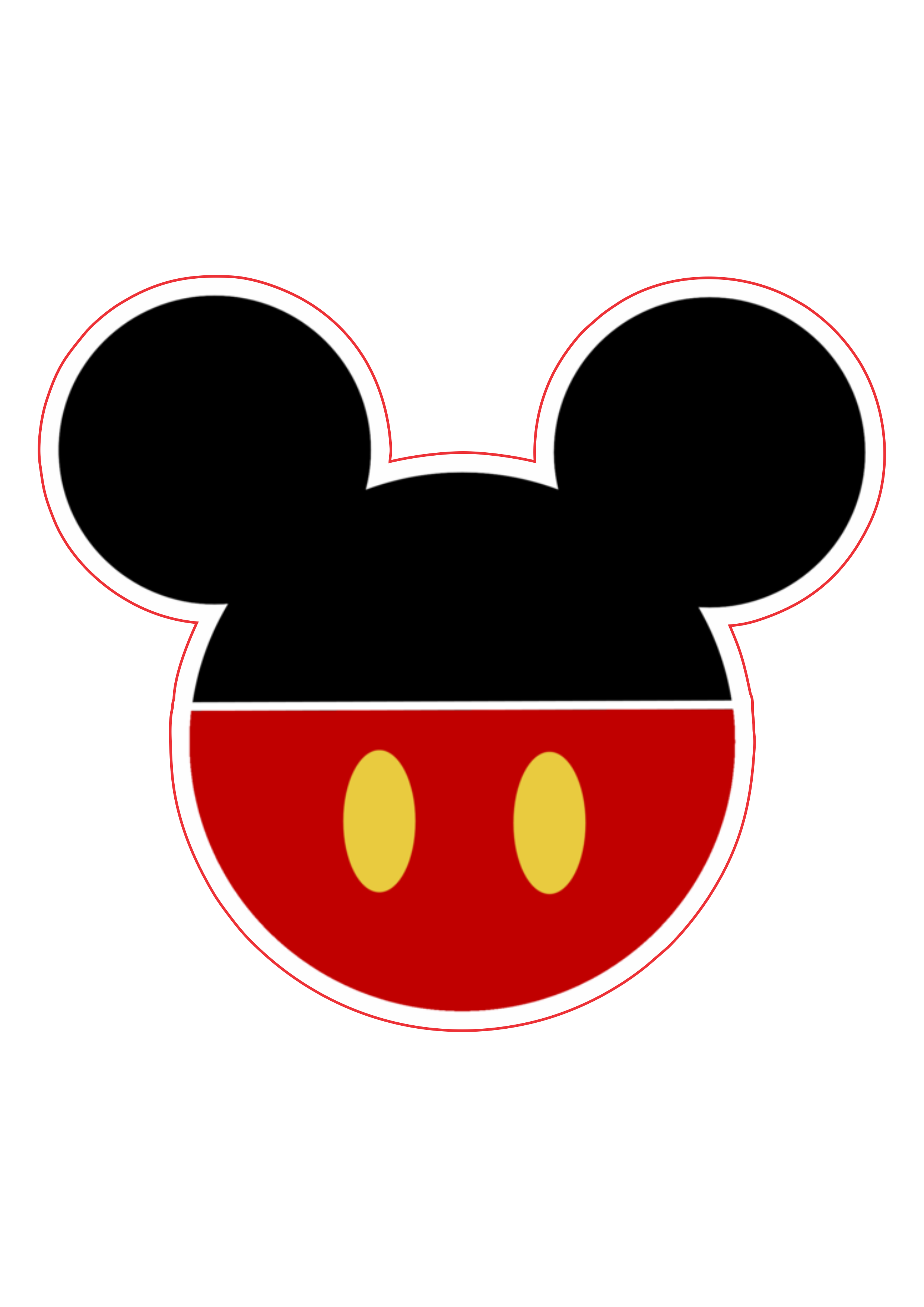 Cabeça do mickey mouse para decoração png
