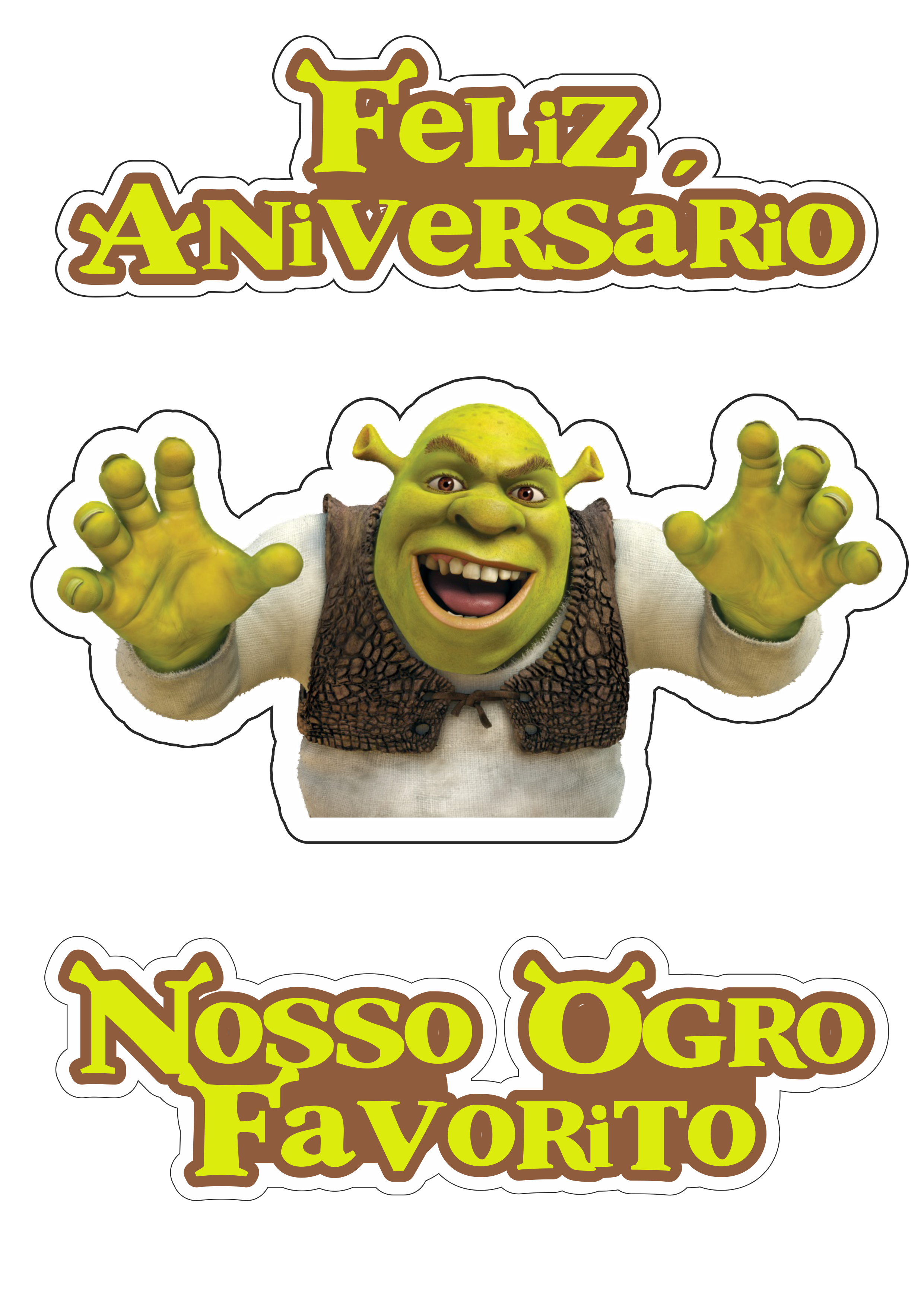 Shrek na lama para colorir - Imprimir Desenhos