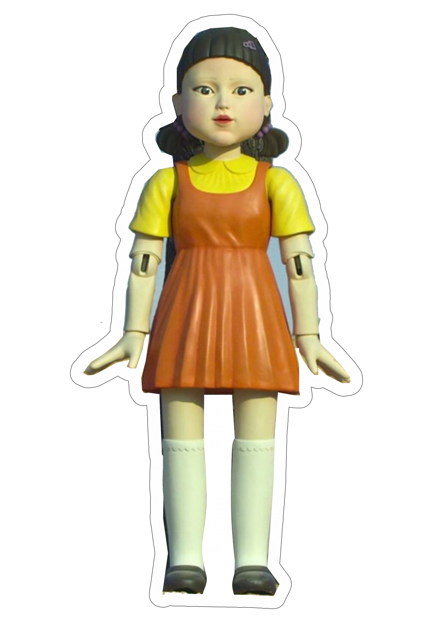 Personagem Round 6 squid game série netflix boneca doll png