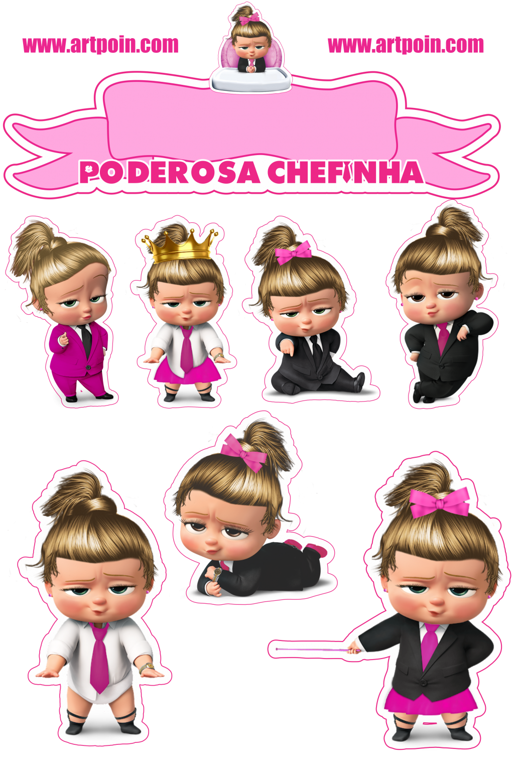 Poderosa Chefinha Rainha Baby A Boss Rosa Png