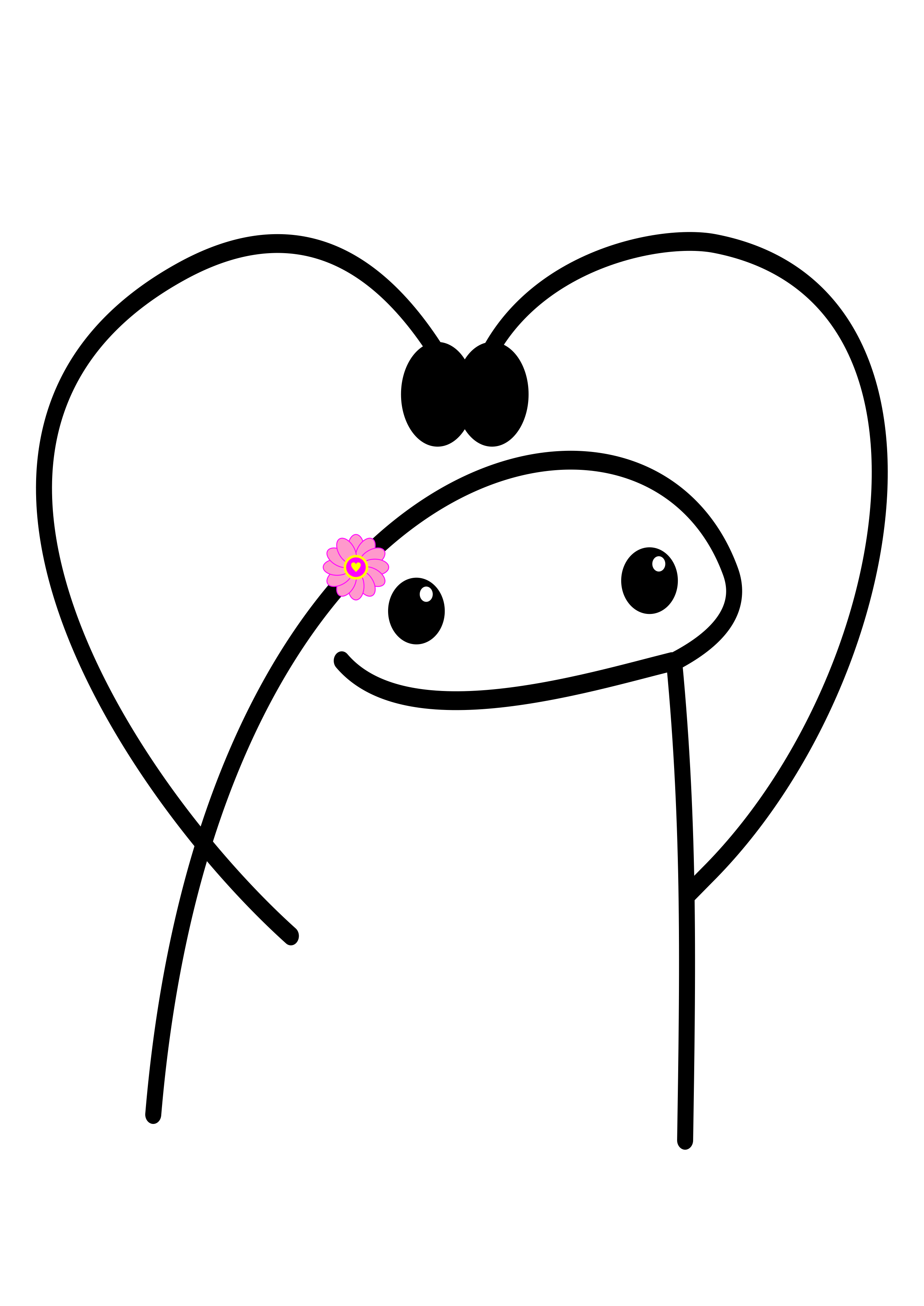 Flork namorada apaixonada figurinha whatsapp png