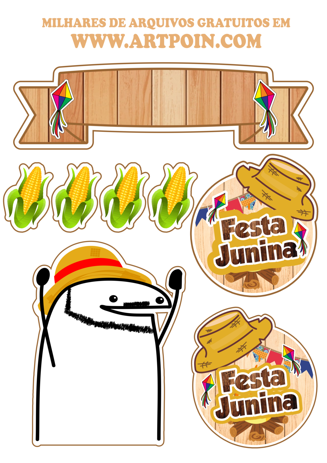 Flork Festa Junina S O Jo O Topo De Bolo Para Imprimir Png