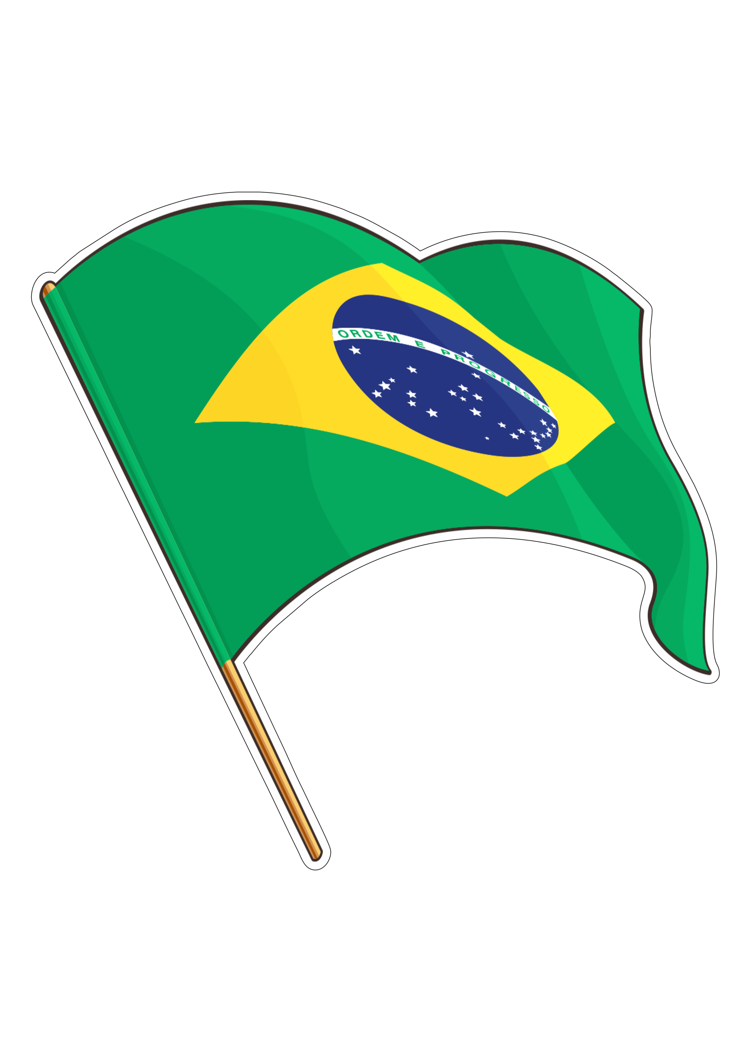 Bandeira do brasil fundo transparente png