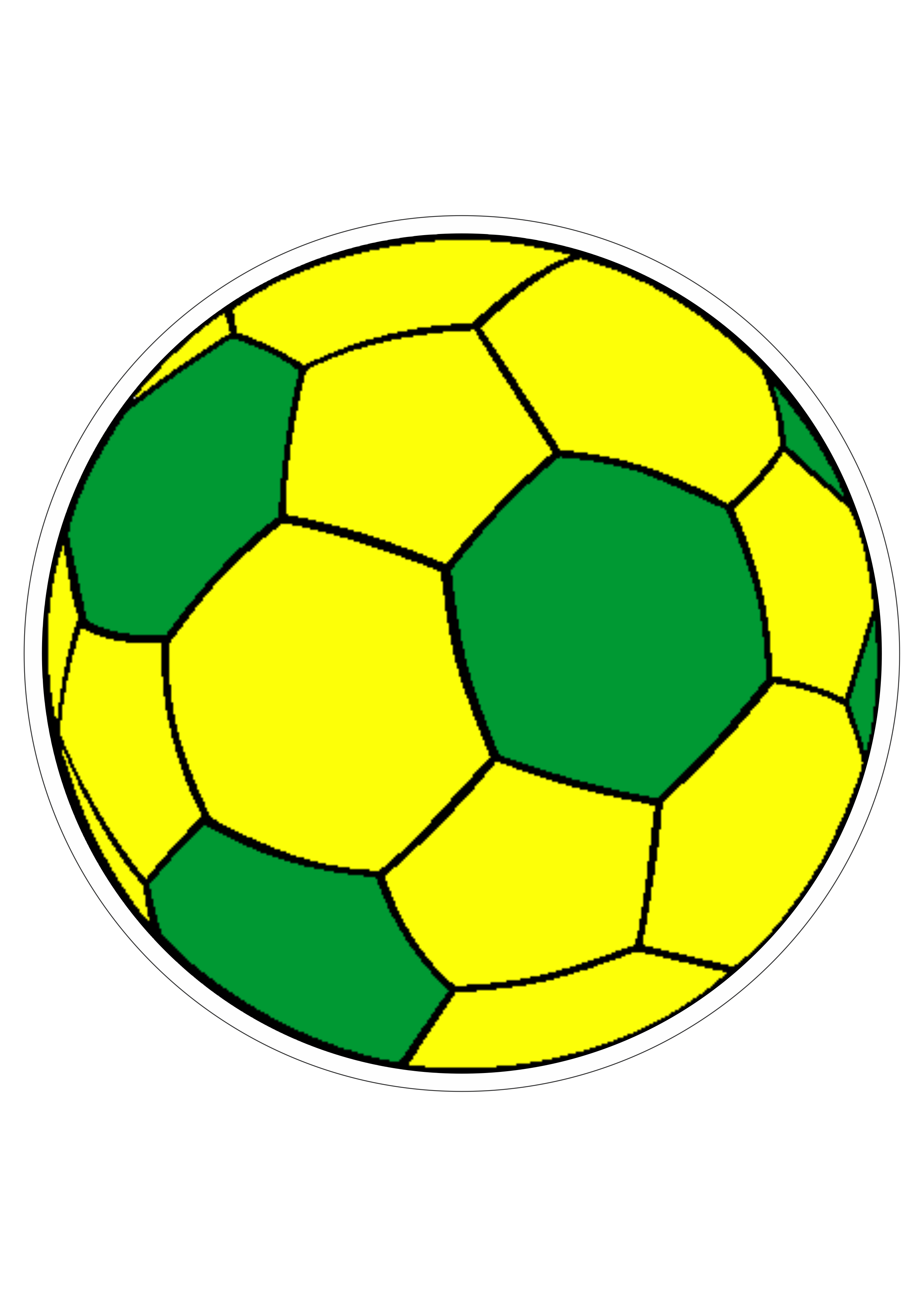 Bola de futebol verde e amarela brasil copa 2022 png