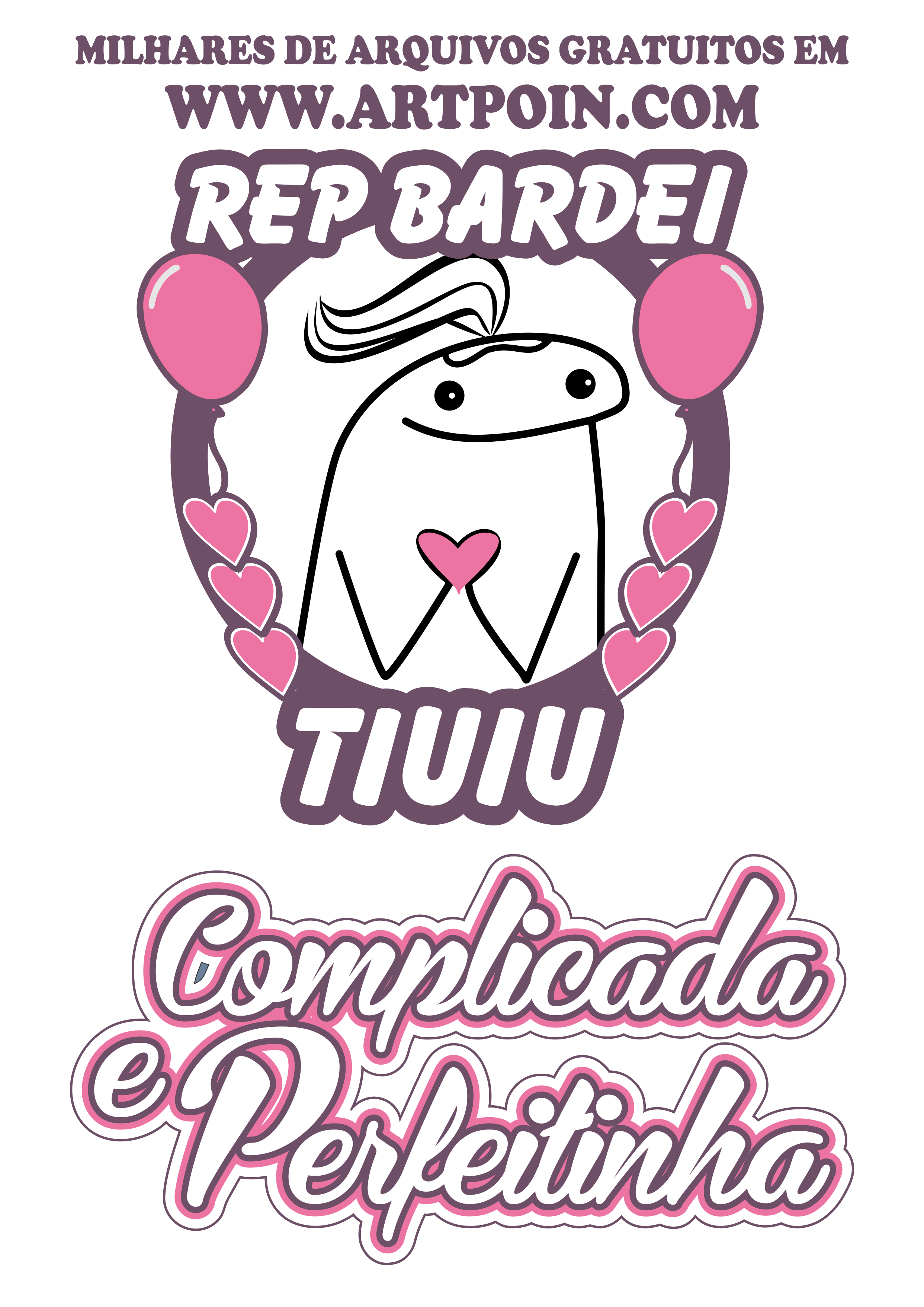 Topo de bolo flork complicada e perfeitinha png