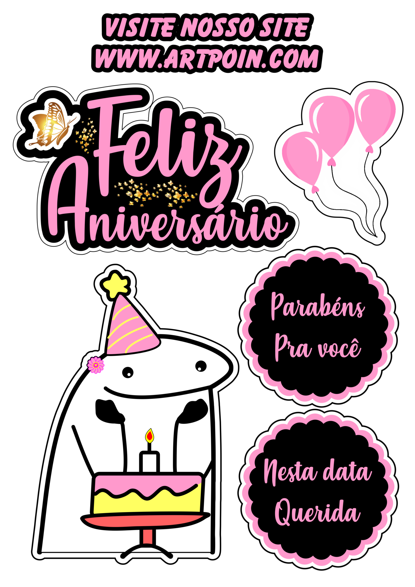 Arquivo de parabéns pra você Art Poin