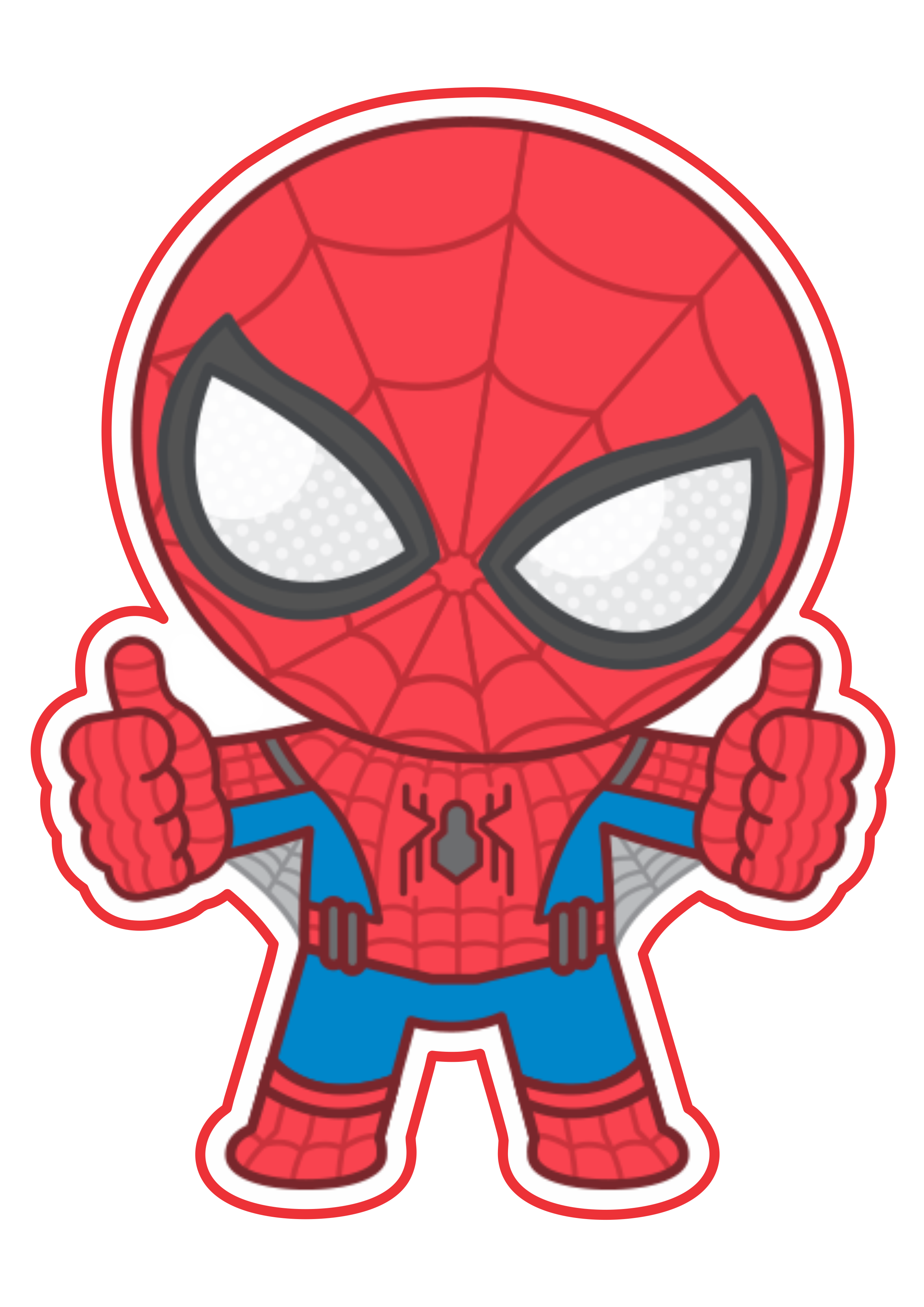 Homem aranha shibi desenho fundo transparente png