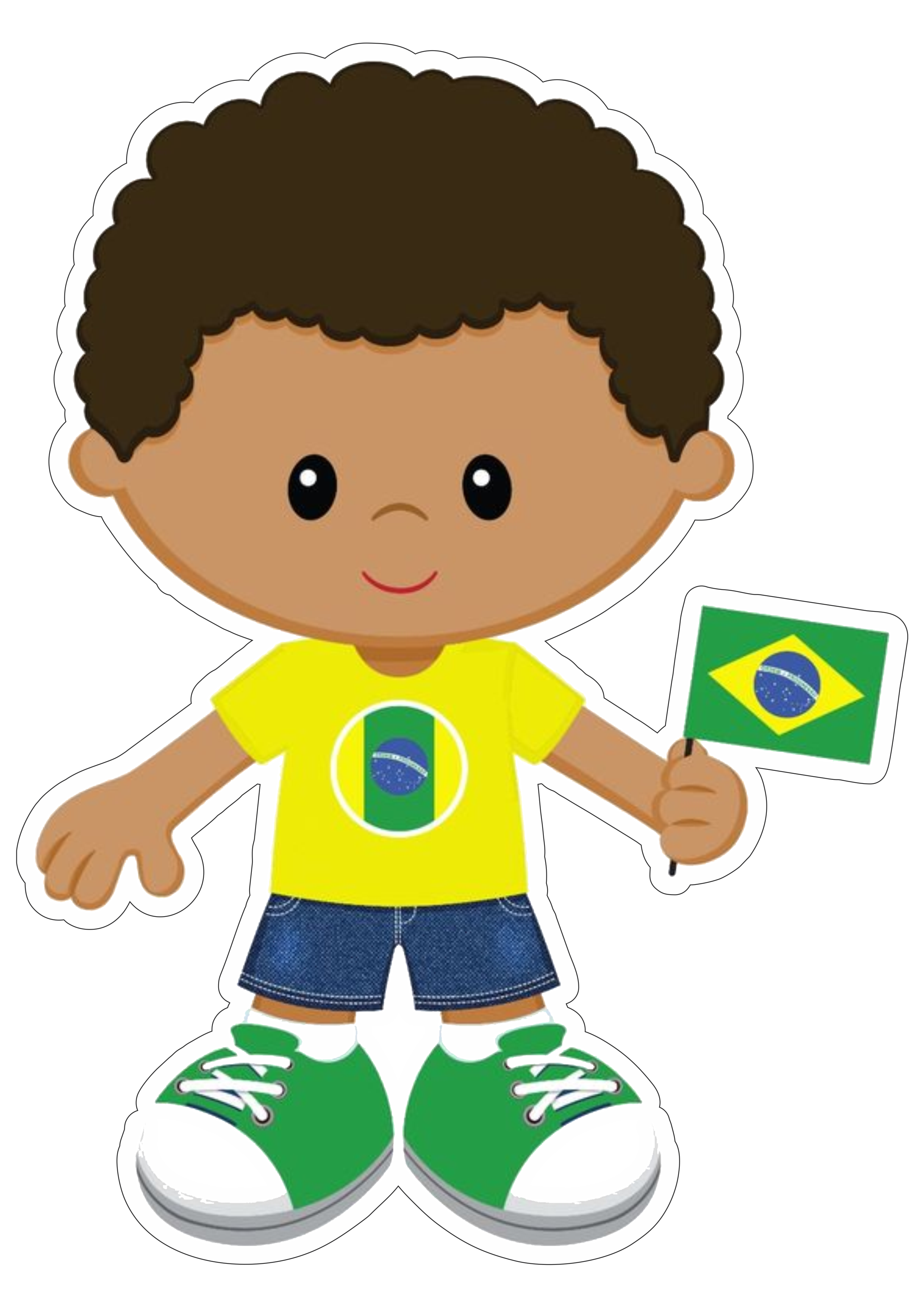 Copa do mundo 2022 garoto torcedor brasileiro fundo transparente png