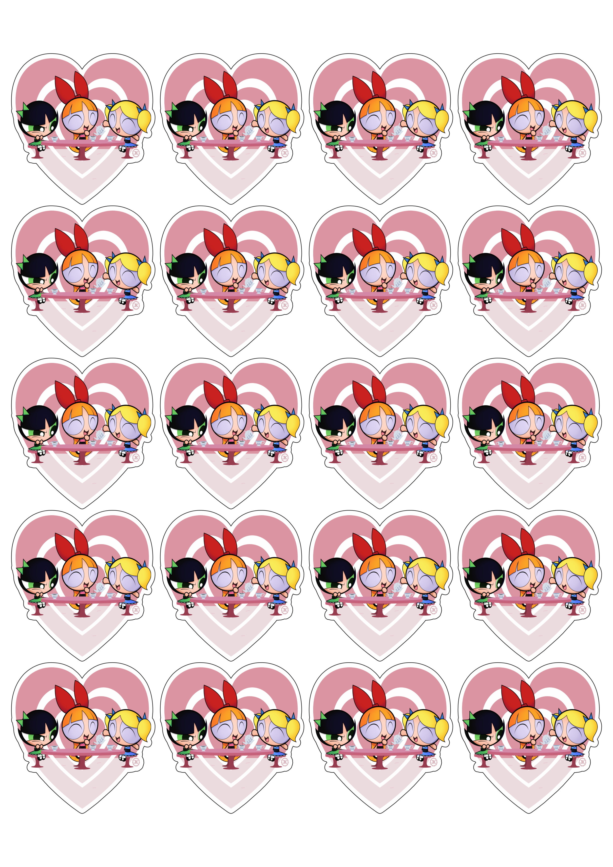 The powerpuff girls as meninas super poderosas corações stickers 20 imagens png