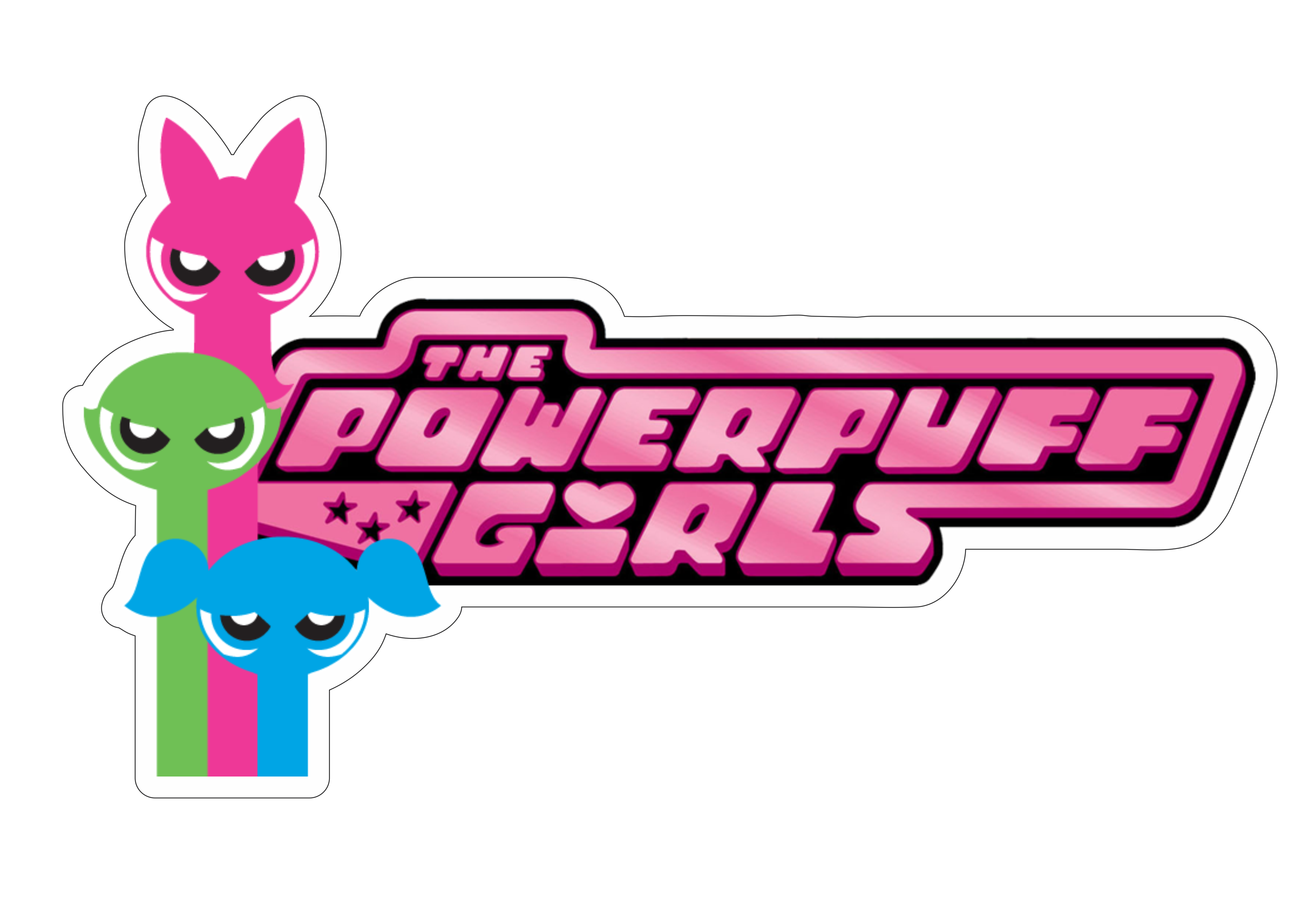 The powerpuff girls meninas superpoderosas logo fundo transparente png
