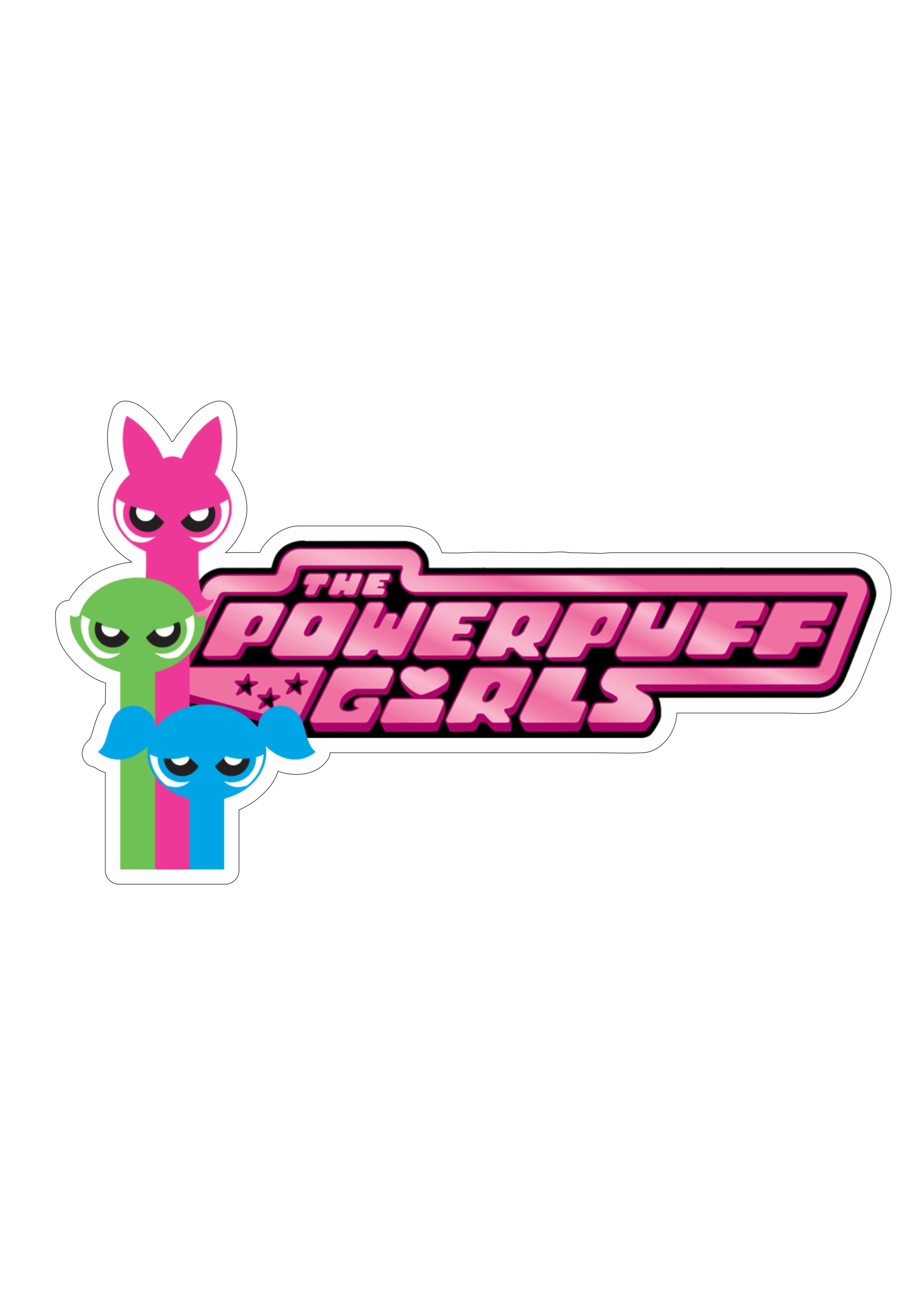 The powerpuff girls meninas superpoderosas logo fundo transparente png