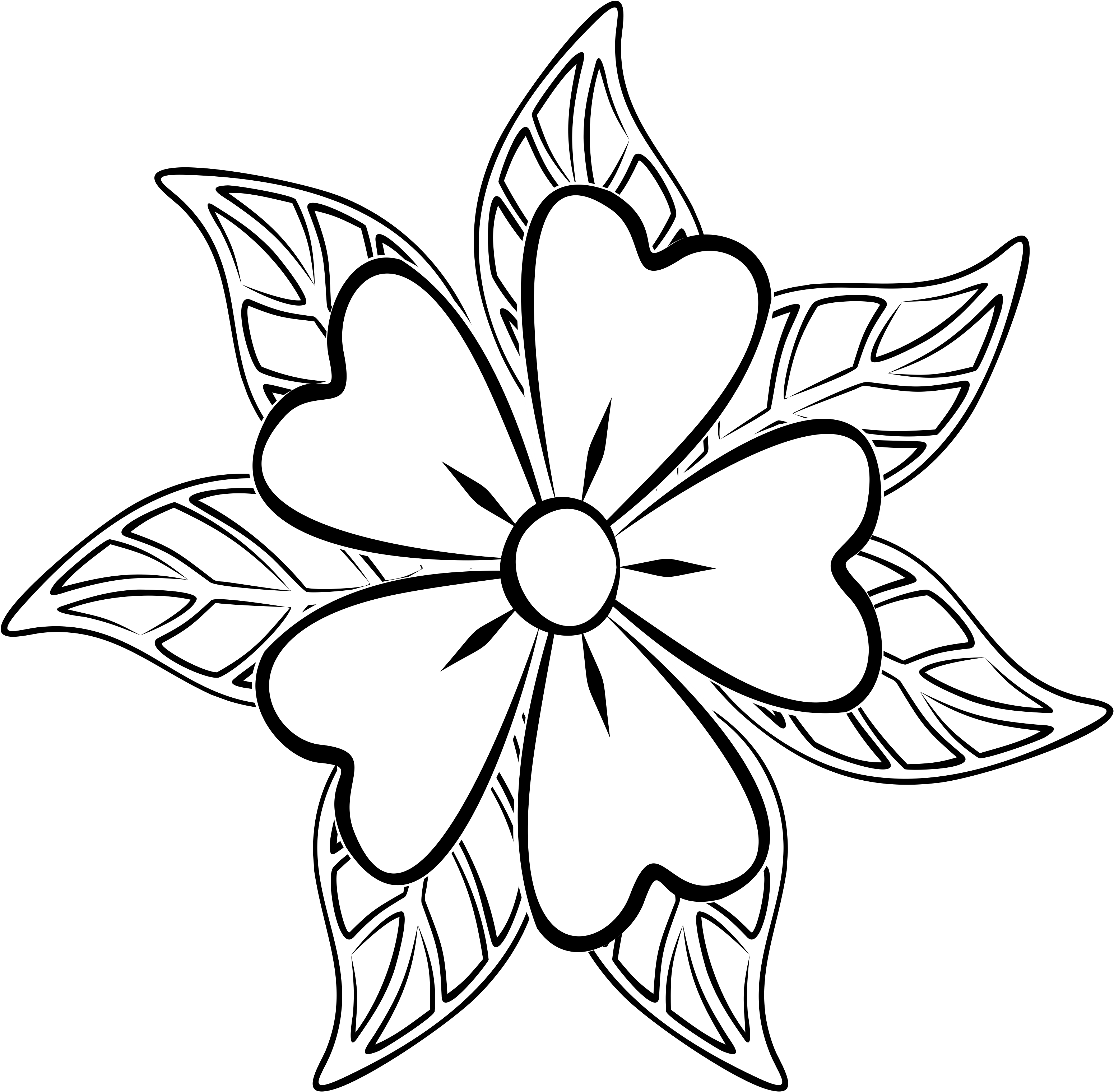 Desenho de Uma pequena flor para colorir , imprimir o baixar. Pinta on-line  com um jogo de colorir desenh…