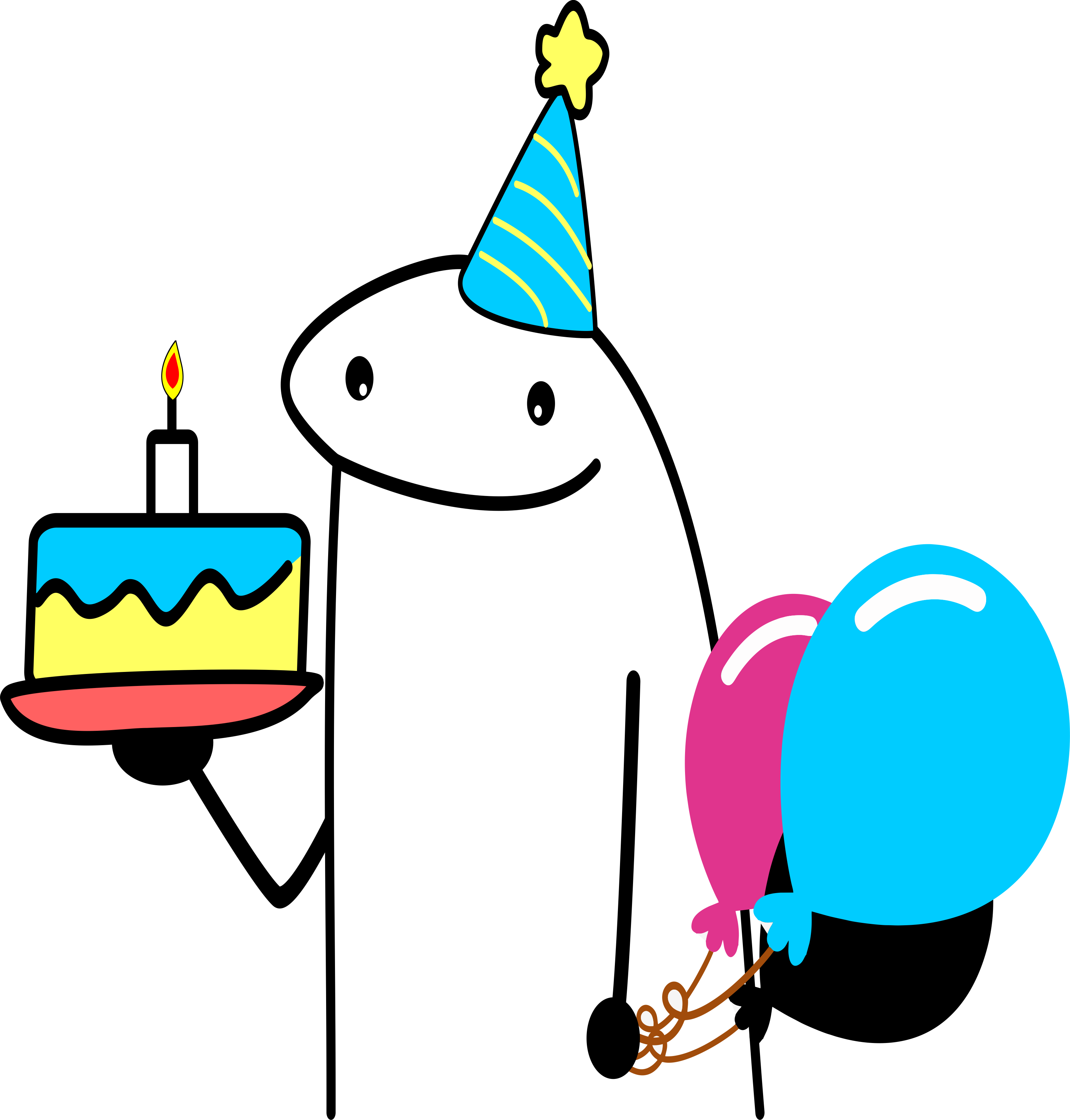 Flork of cows figurinha engraçada para whatsapp aniversário to