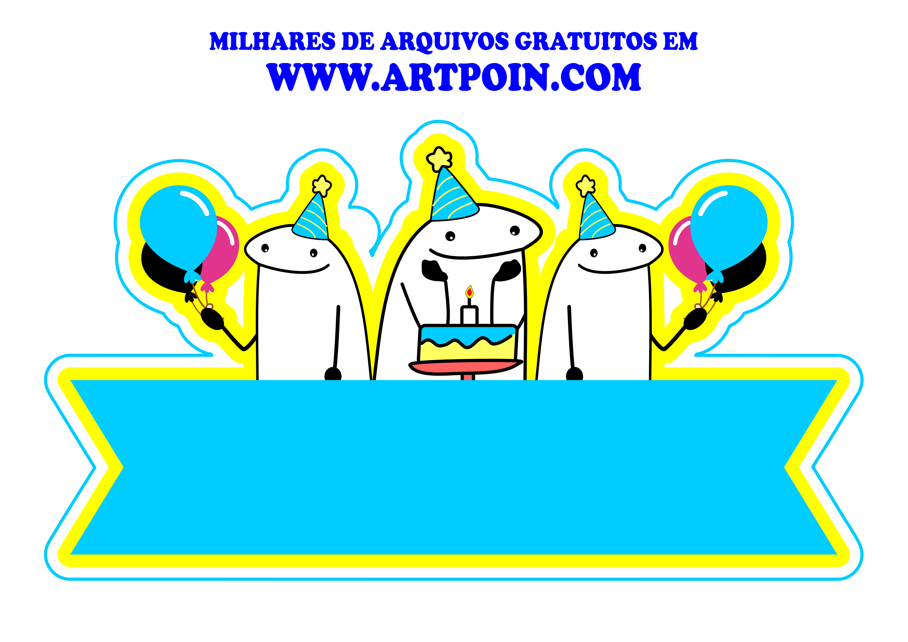 Flork PNG - Imagens PNG  Desenhos de feliz aniversário, Desenho