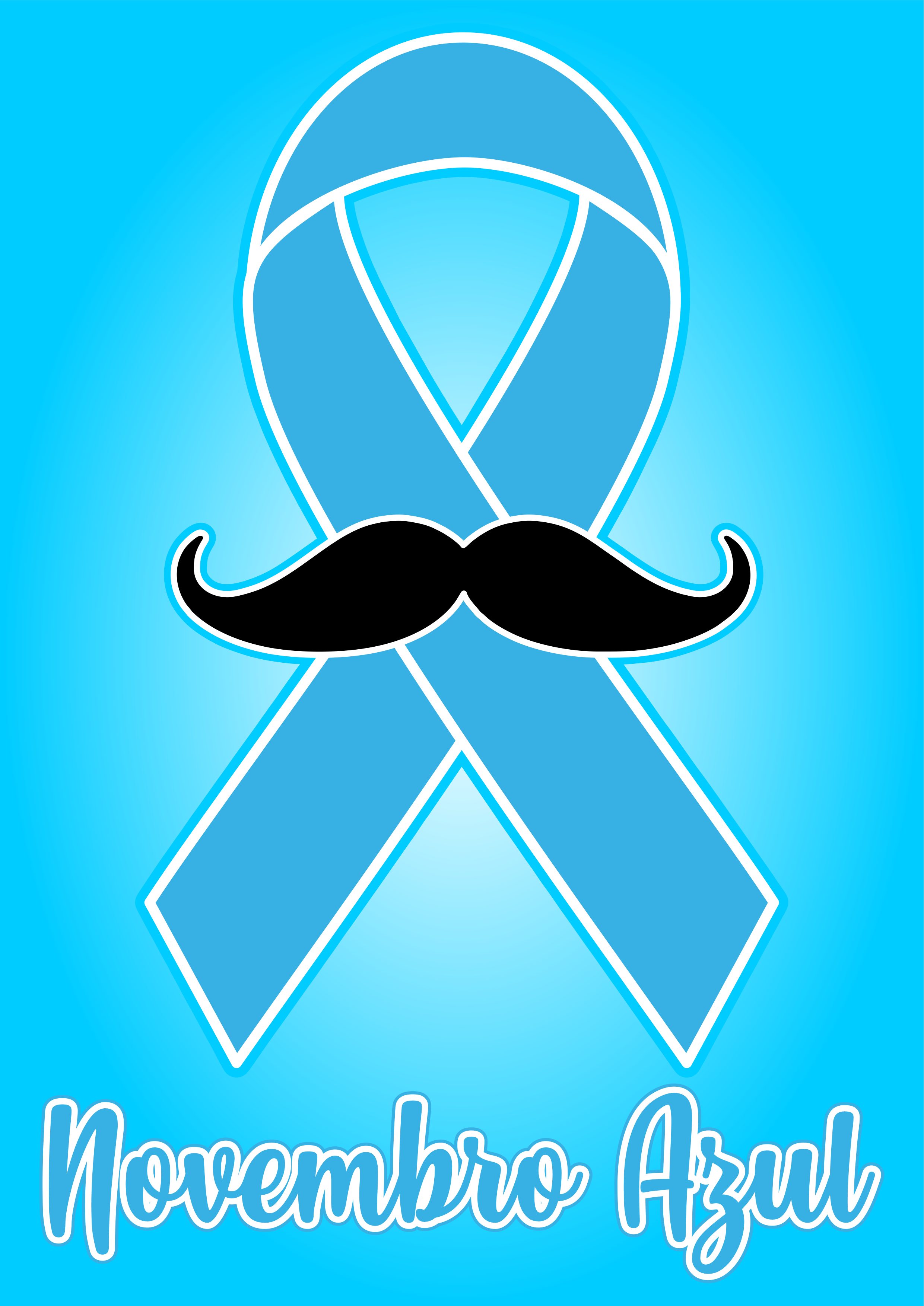 Novembro azul mês de conscientização sobre a saúde do homem grátis para imprimir png