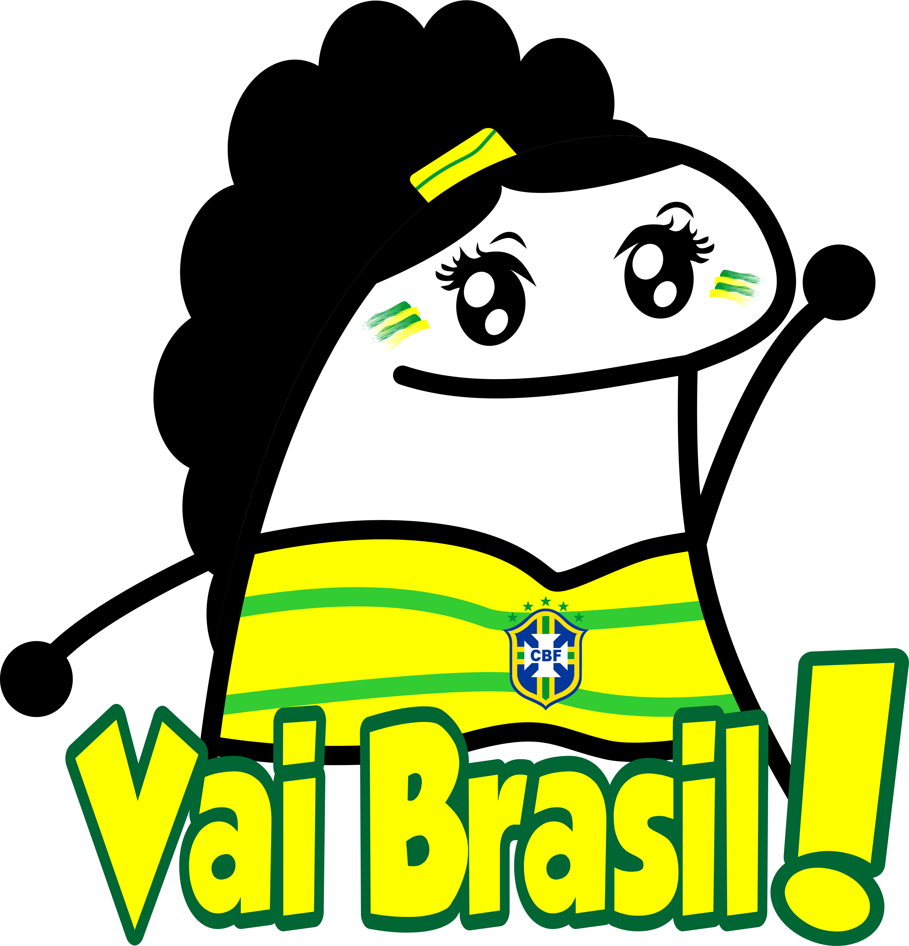 Copa do mundo 2022 figurinha whatsapp vai Brasil png