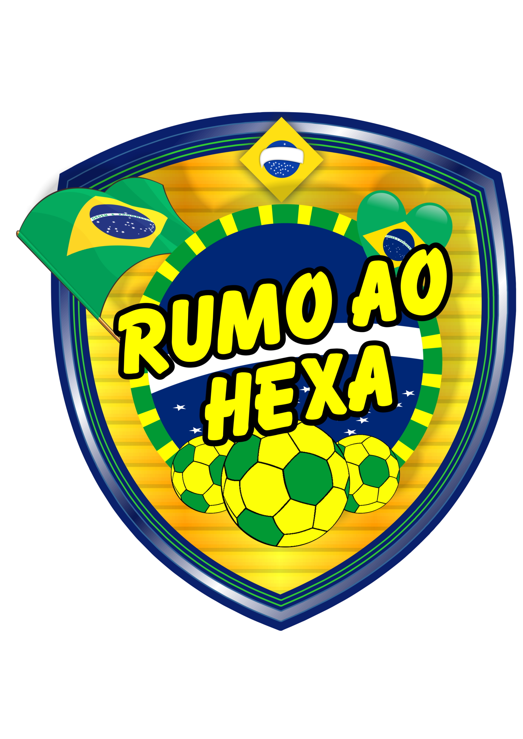 Copa do mundo 2022 brasão brasil rumo ao hexa logomarca png