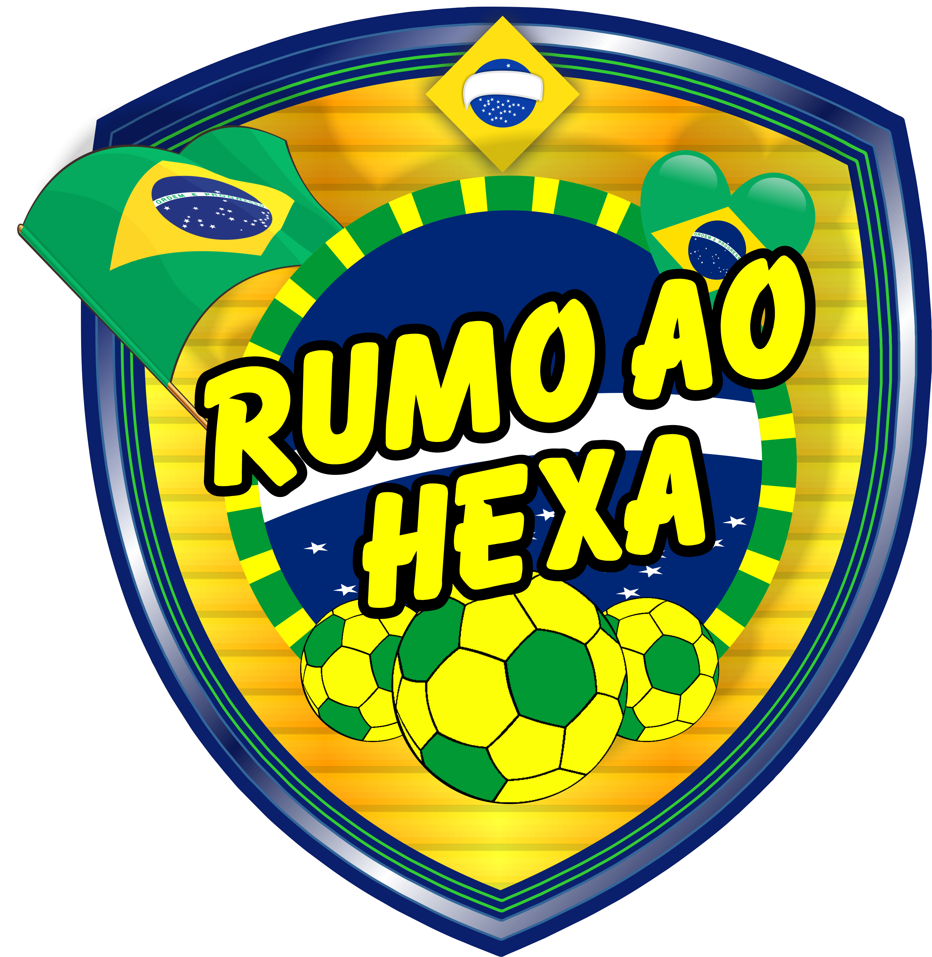 Copa do mundo 2022 brasão brasil rumo ao hexa logomarca png