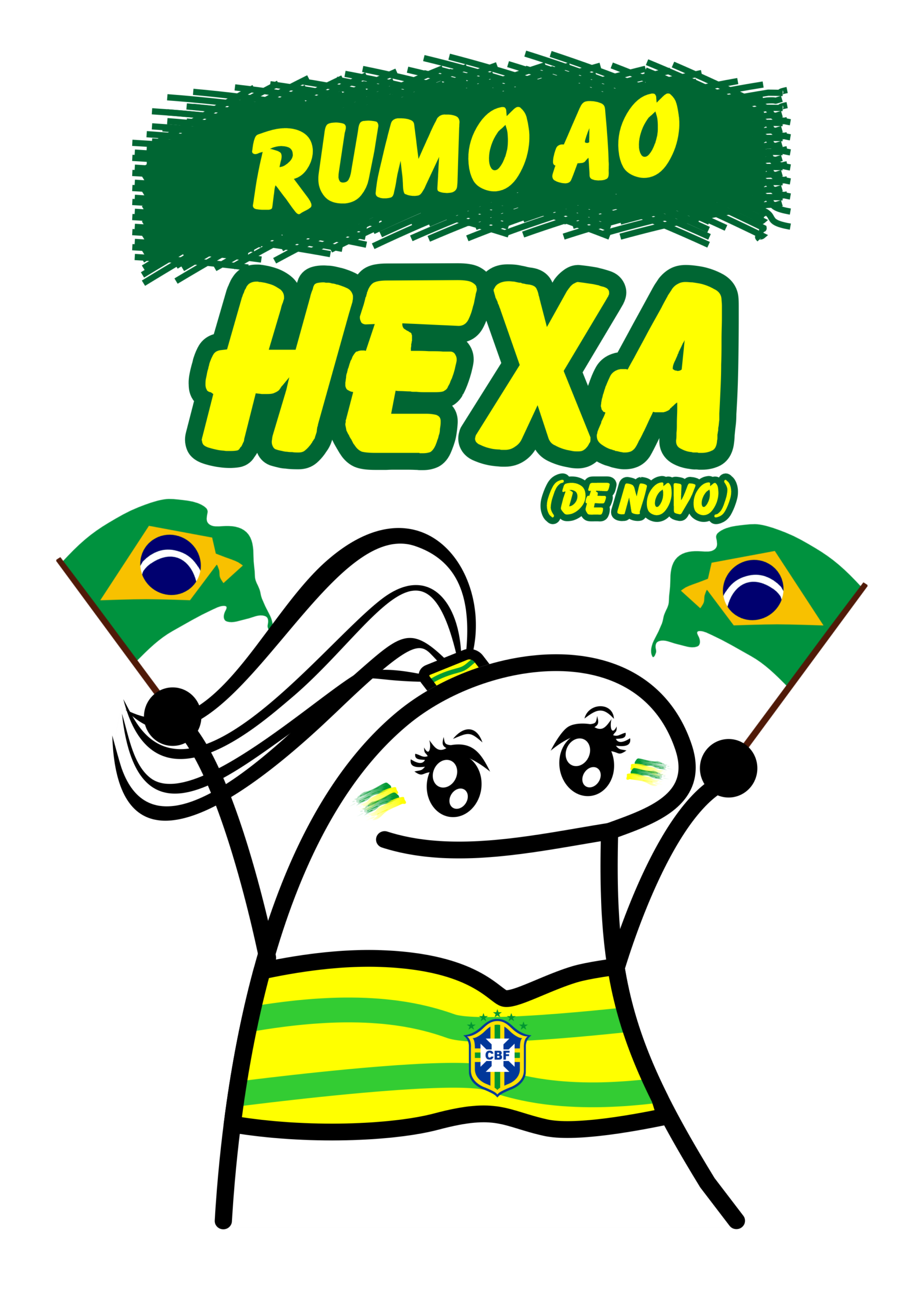 Copa do mundo 2022 qatar Flork brasil rumo ao hexa clipart png