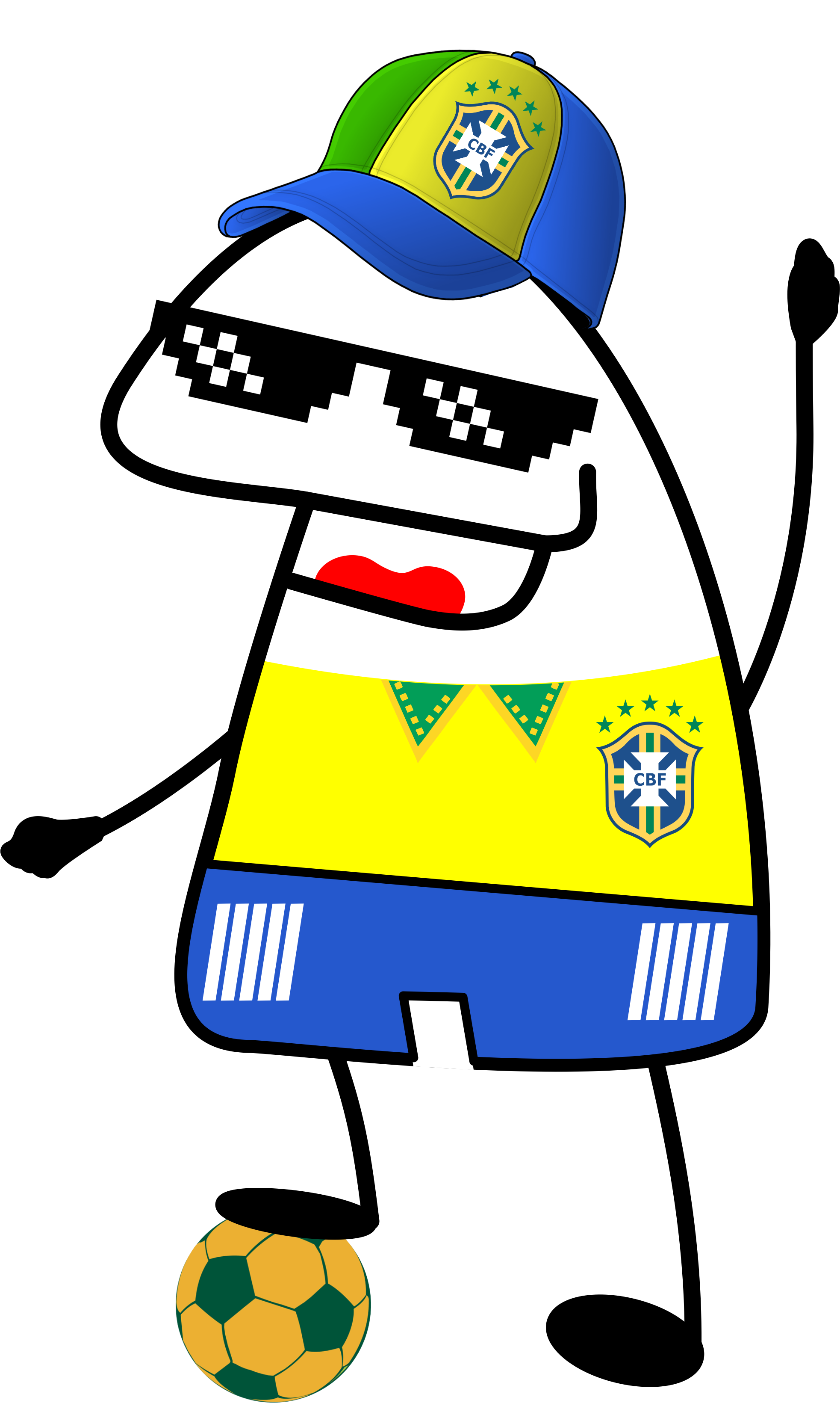 Flork figurinha whatsapp copa do mundo qatar 2022 clipart png