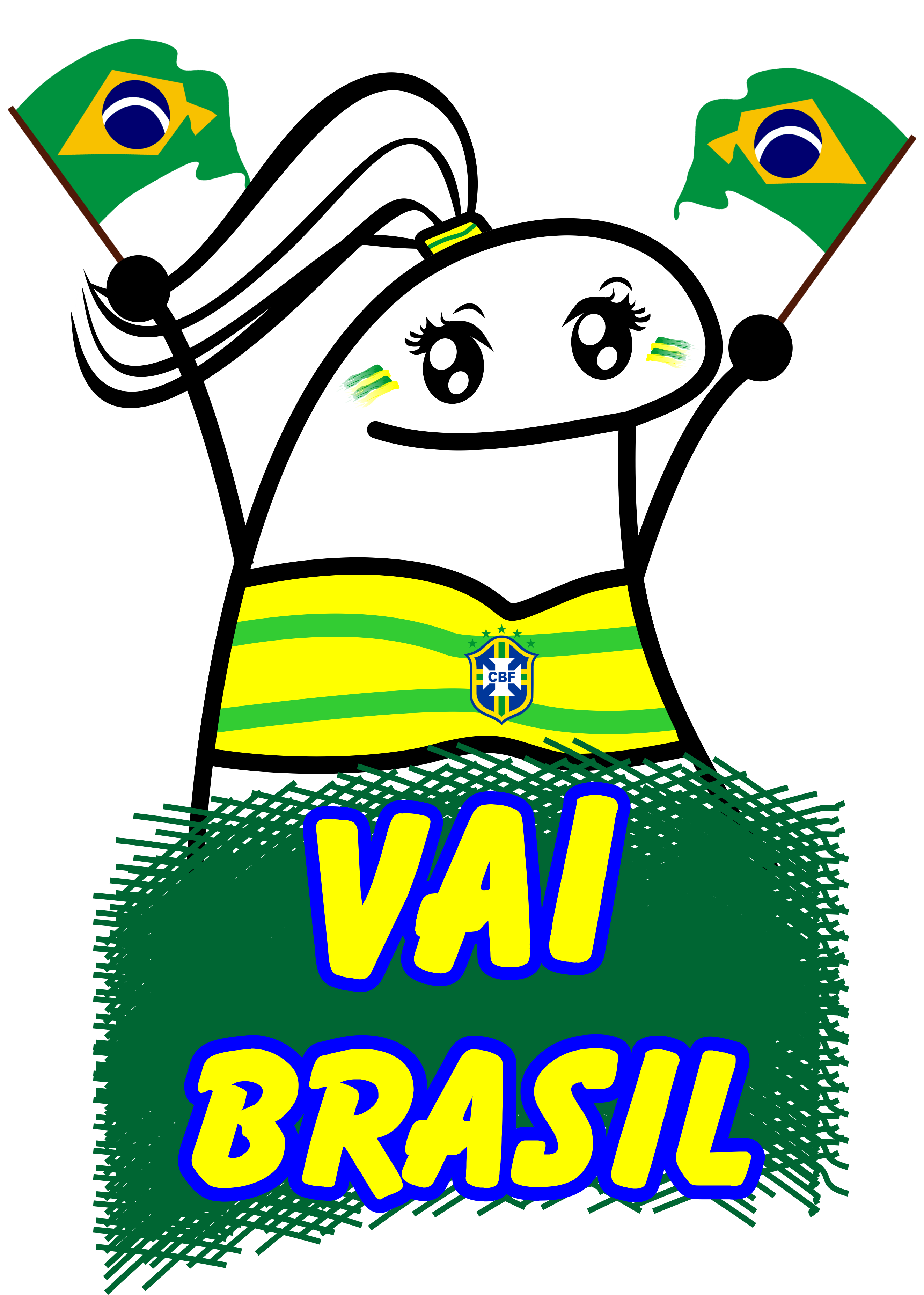 Figurinha whatsapp torcedorora copa do mundo 2022 Catar vai brasil png
