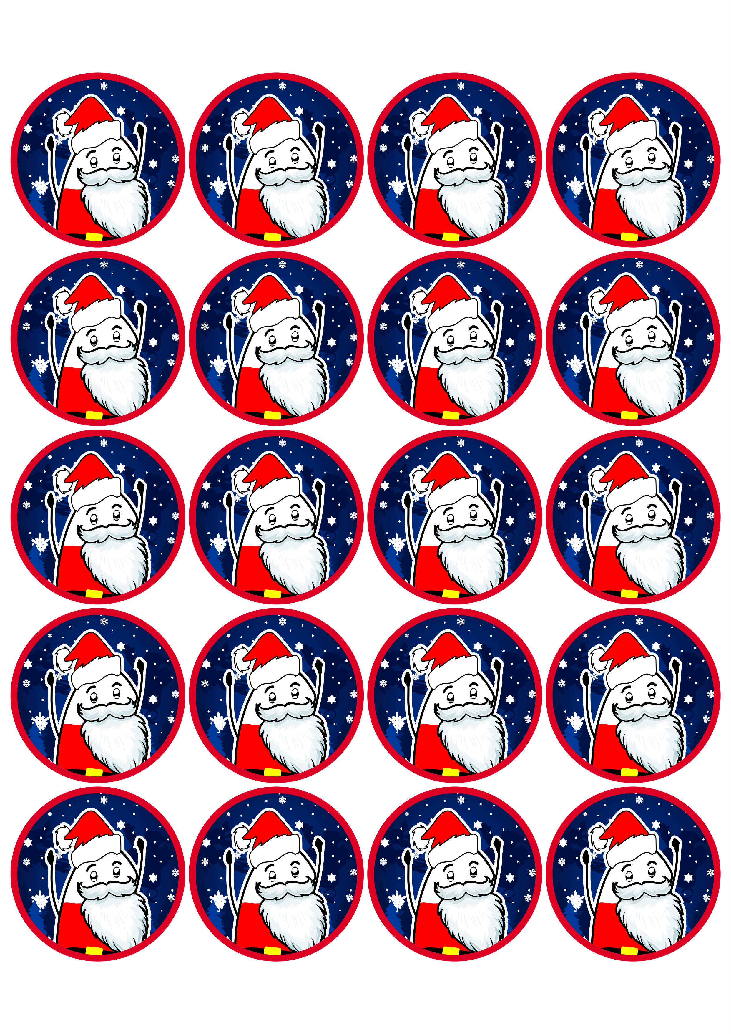Flork of cows papai noel adesivos stickers tags 20 unidades png