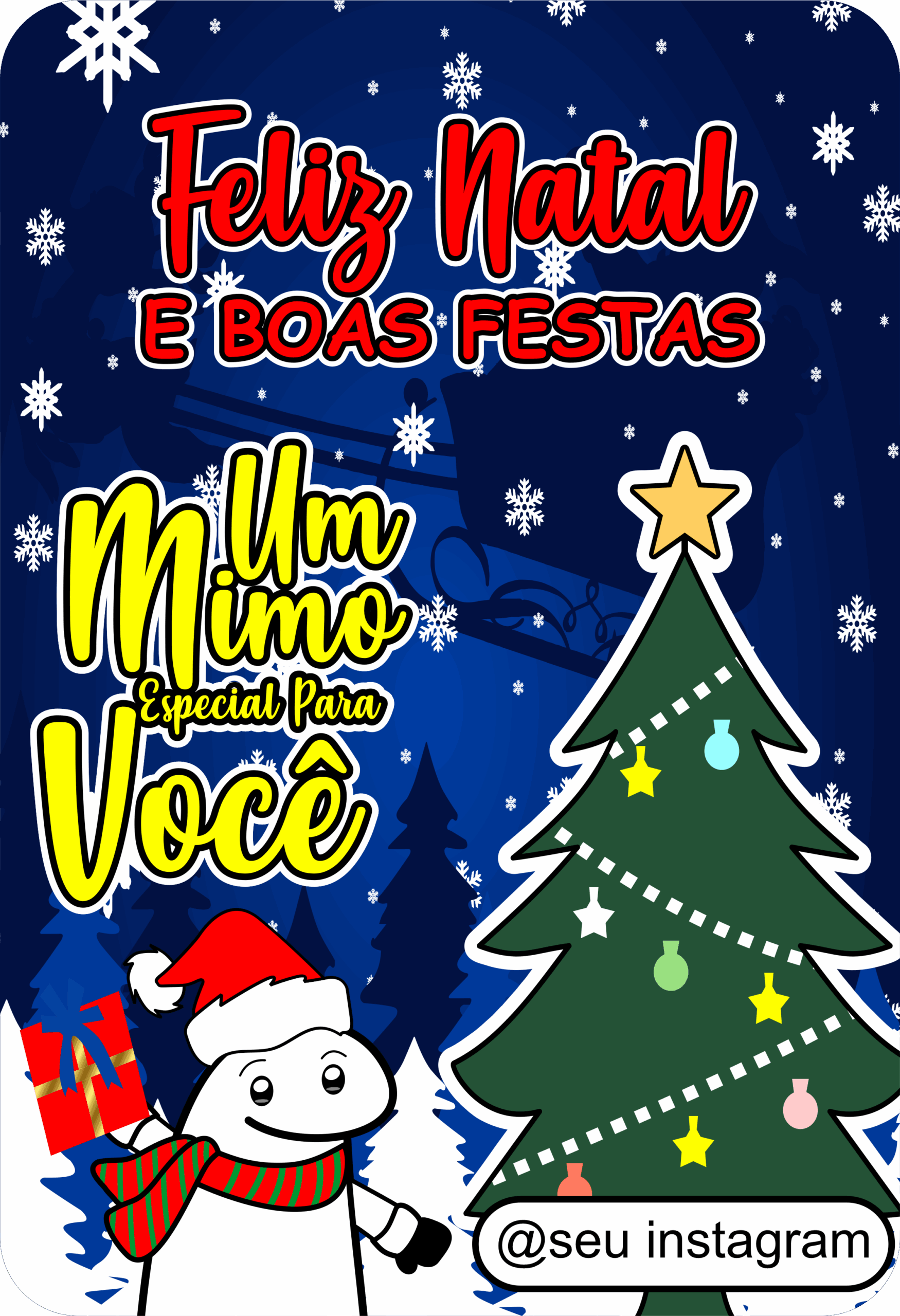 Feliz natal e boas festas cartão de agradecimento para lojinha grátis png