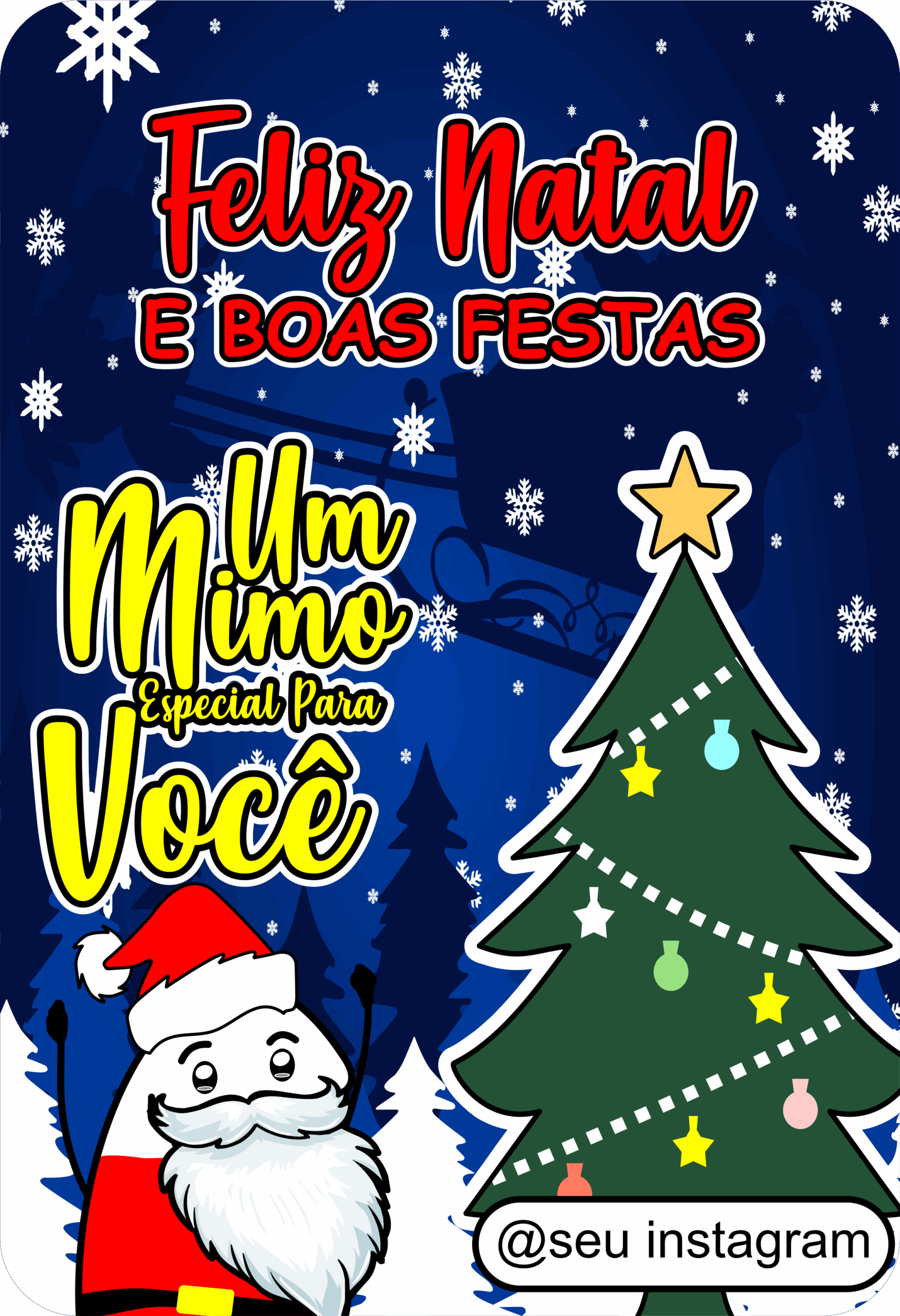 Feliz natal e boas festas cartão de agradecimento para lojinha pronto para imprimir png