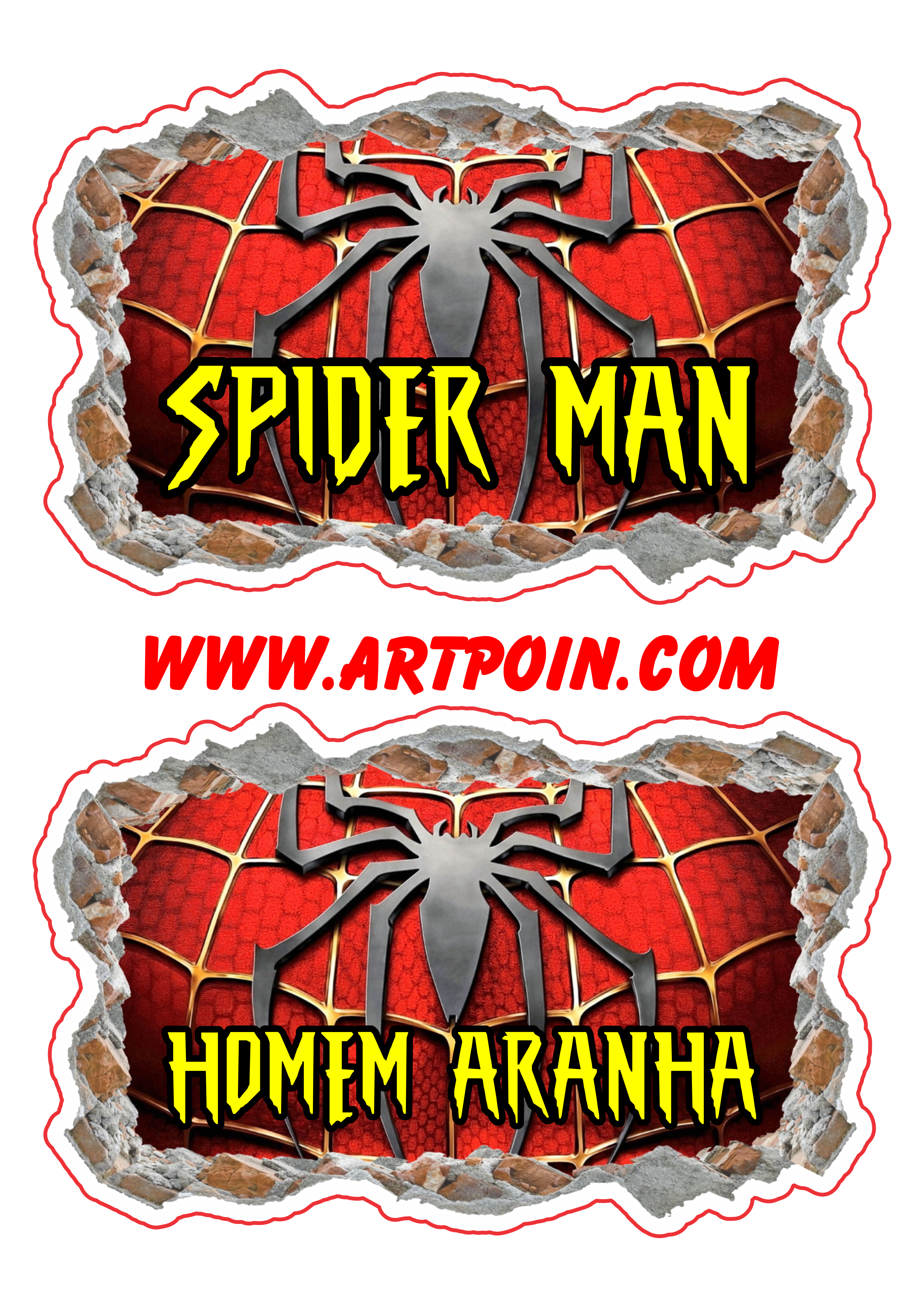 Homem aranha spider man simbolo desenho fundo transparente imagem png