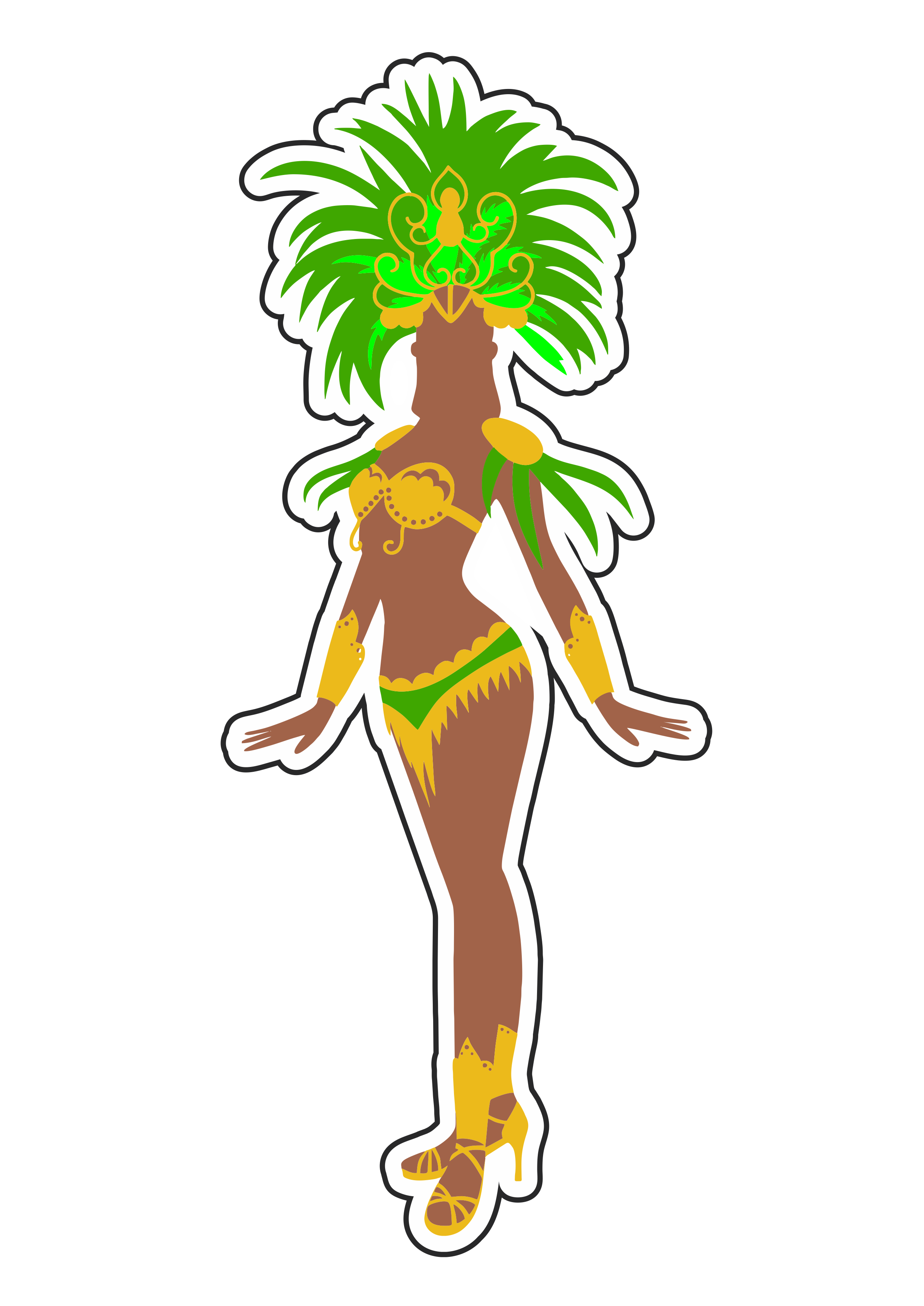 Carnaval mulata rainha de bateria escola de samba brasil fundo transparente png