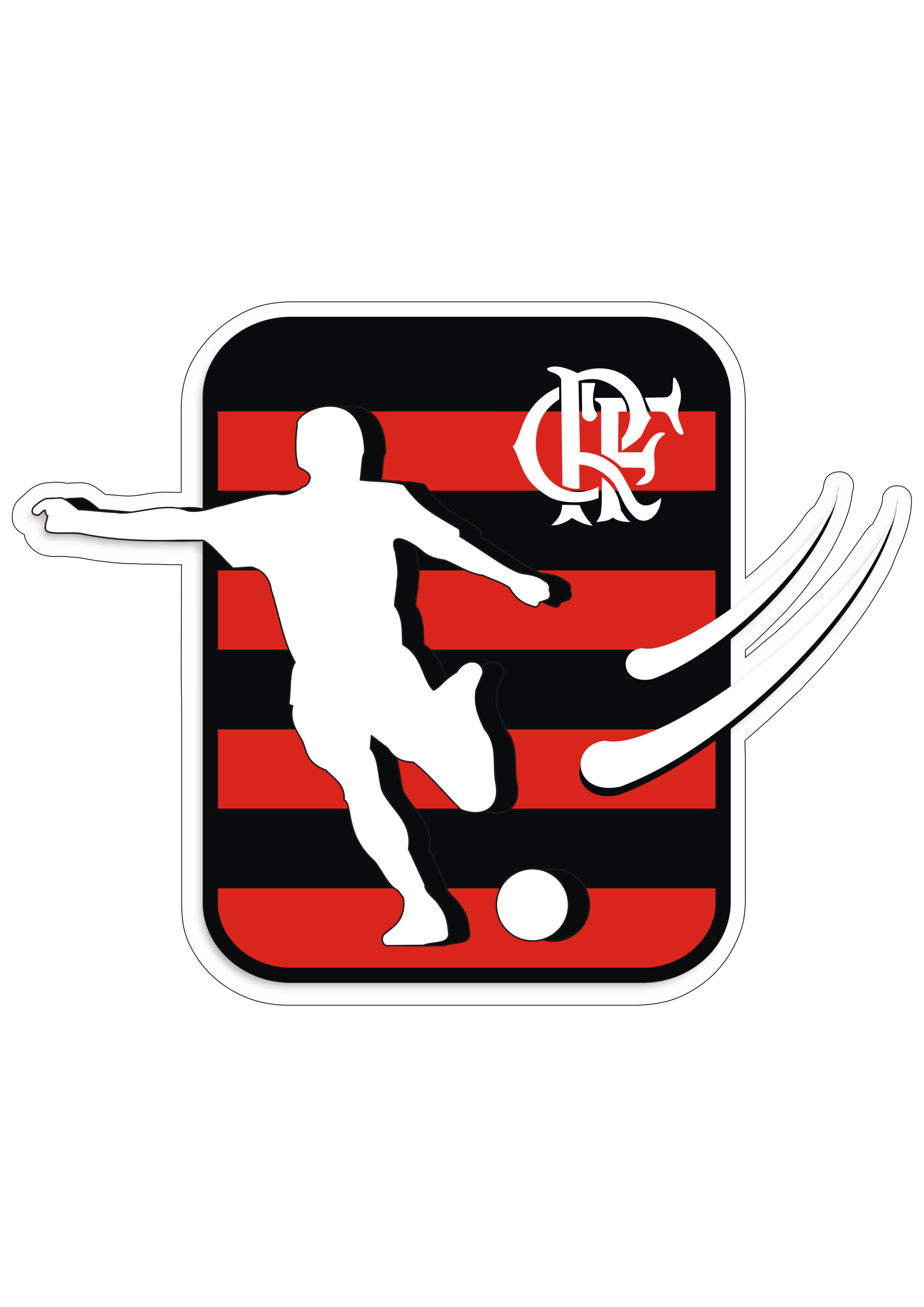 Escudo rubro negro torcedor flamengo futebol artes gráficas para imprimir png