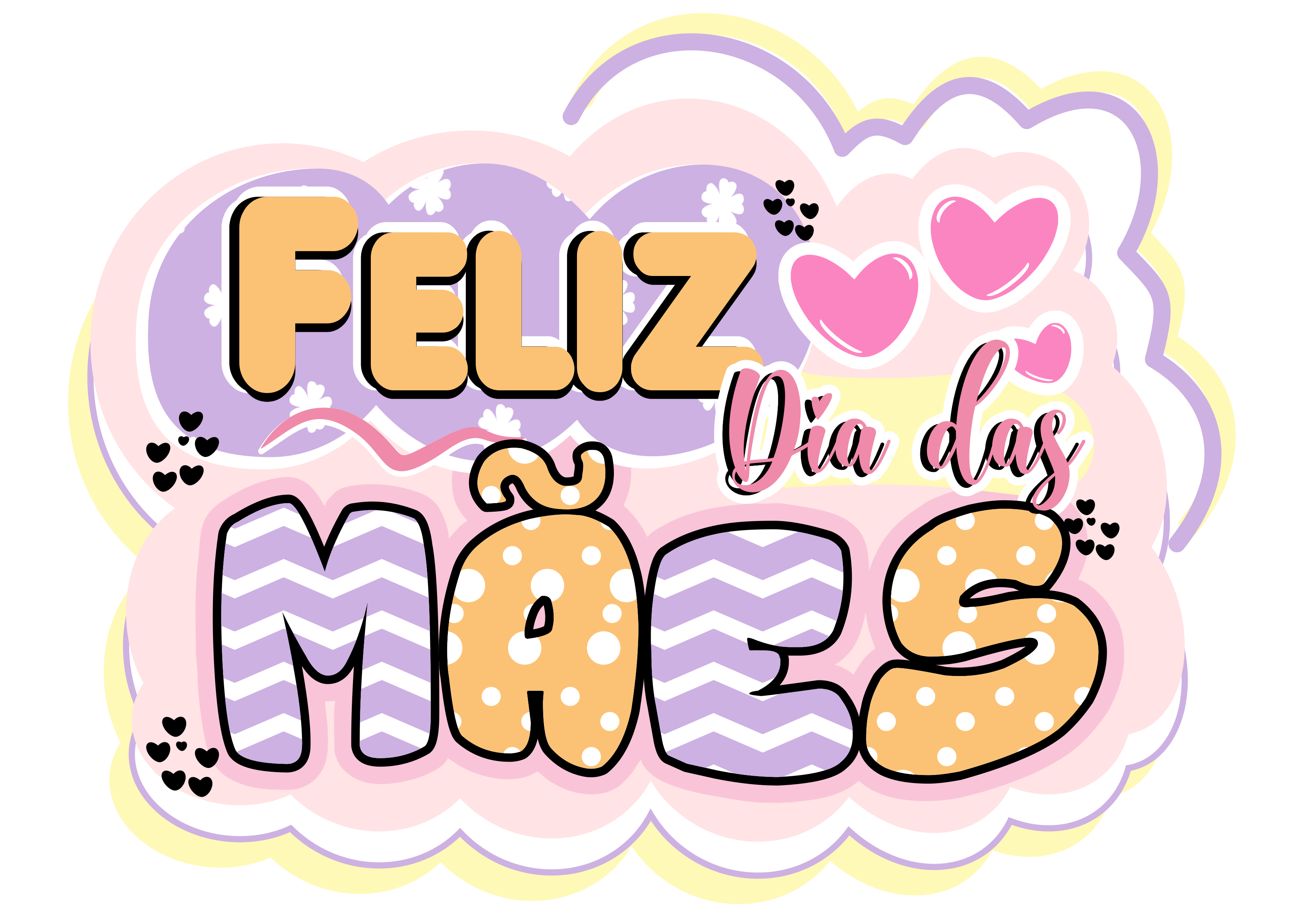 Feliz dia das mães png