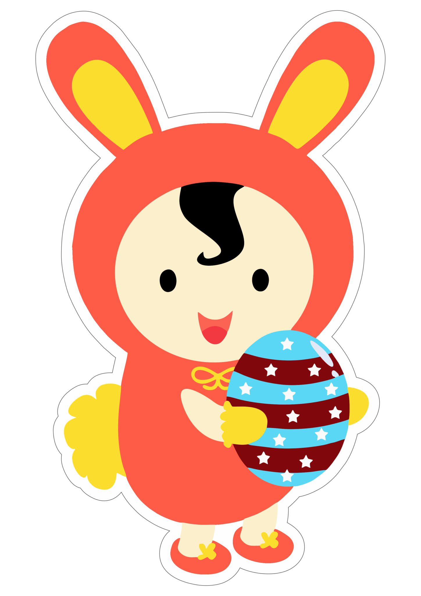 Fantasia de p scoa coelhinho baby vermelho png