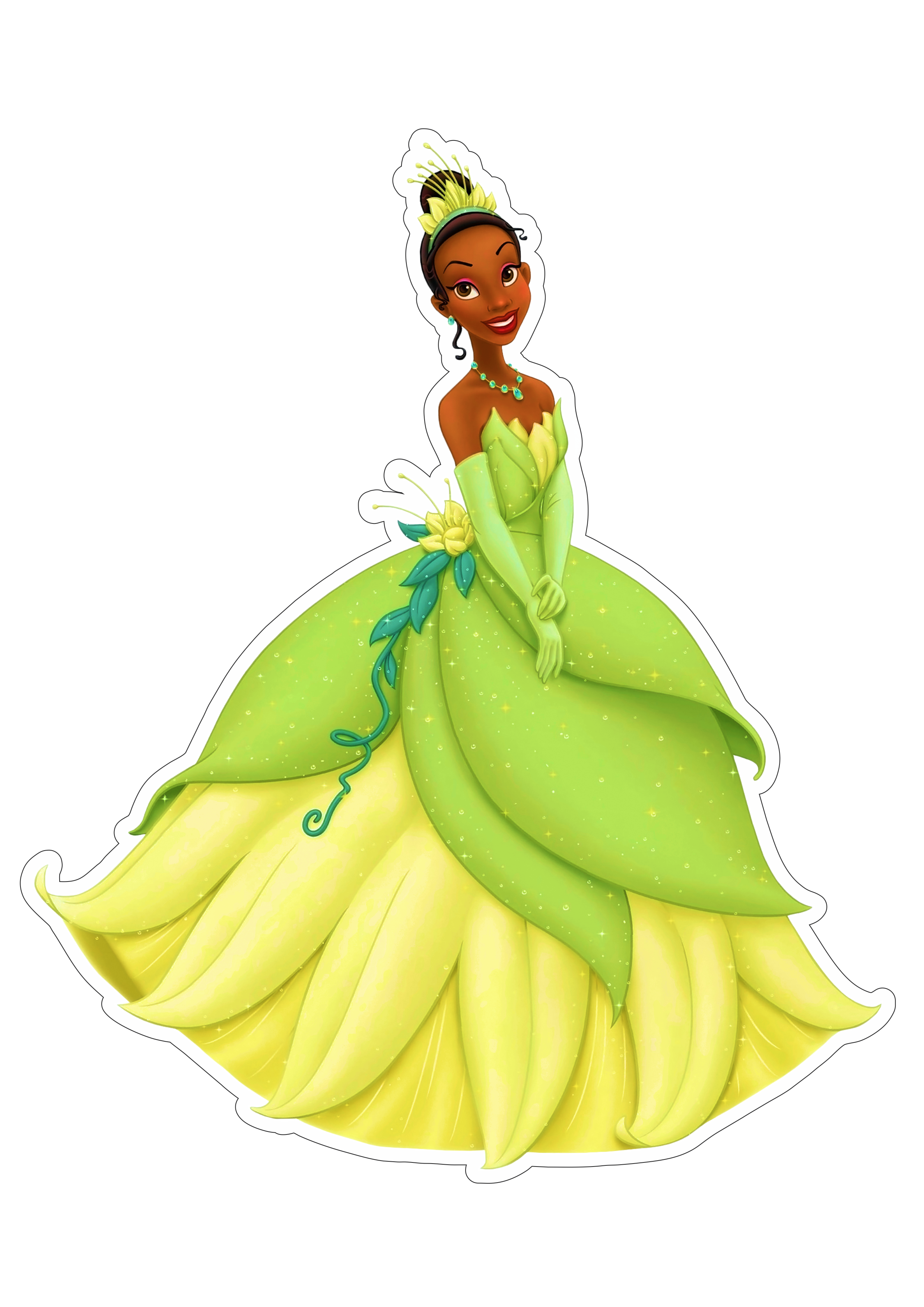 Princesas Disney fundo transparente Tiana a princesa e o sapo artes gráficas png