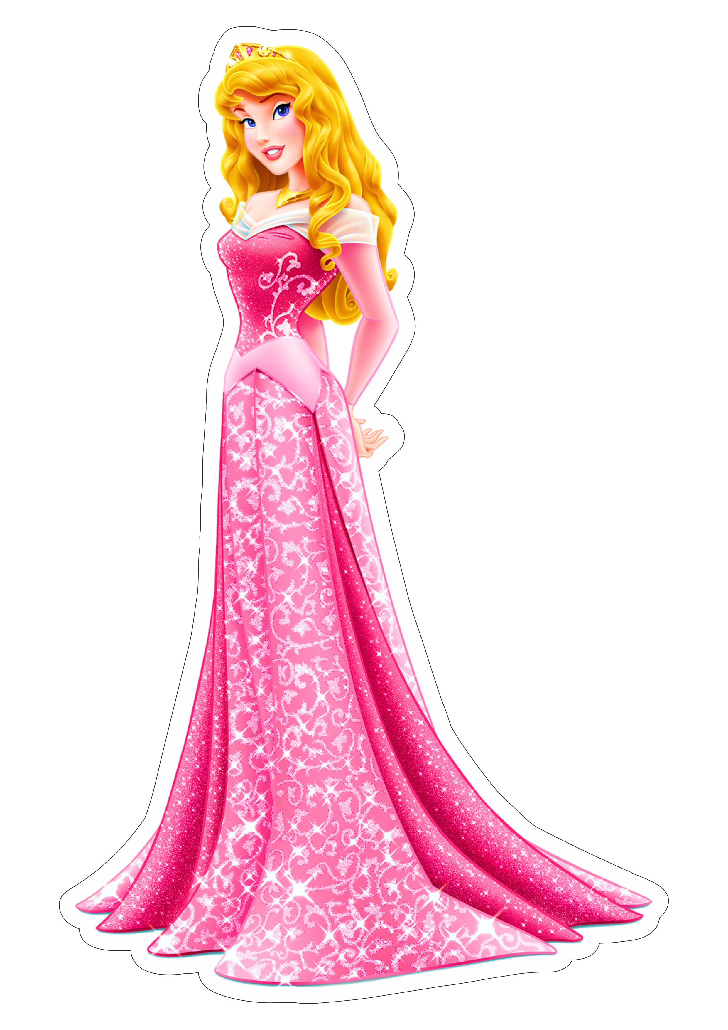 Aurora Princesas disney personagem fictício vestido rosa brilhante artes gráficas png