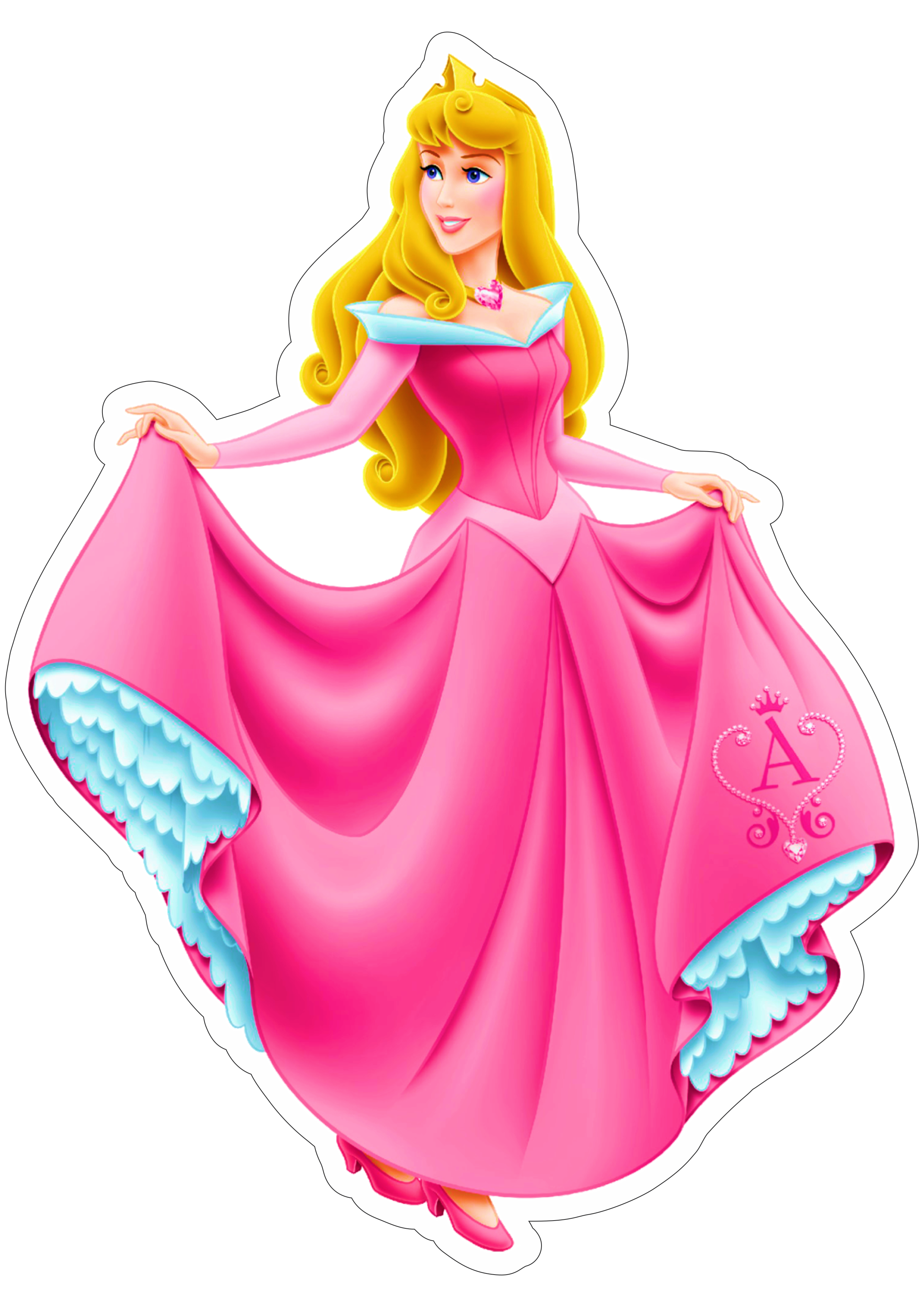Aurora Princesas disney personagem fictício vestido rosa png