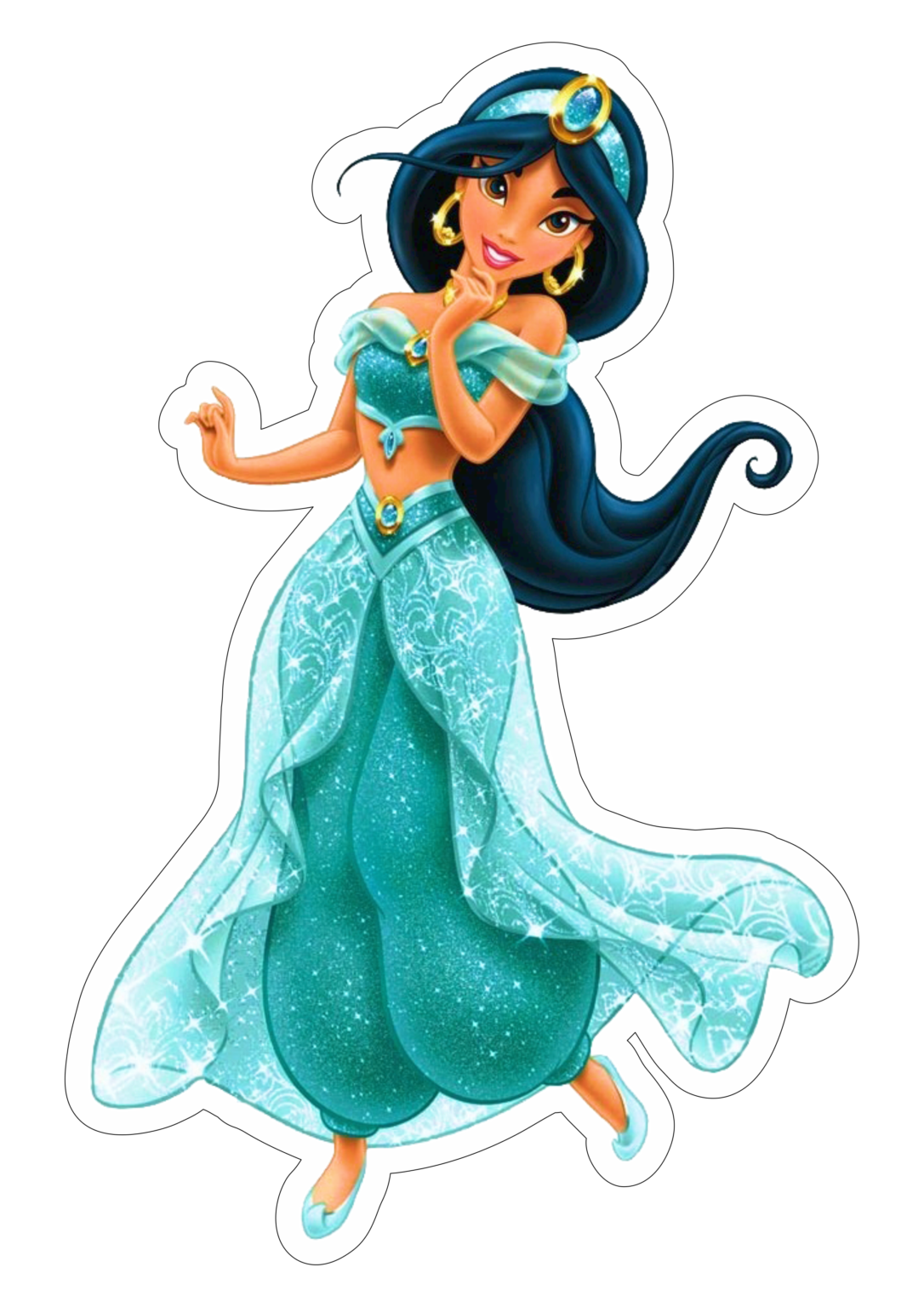 jasmine princesas disney fundo transparente ilustração artes gráficas png