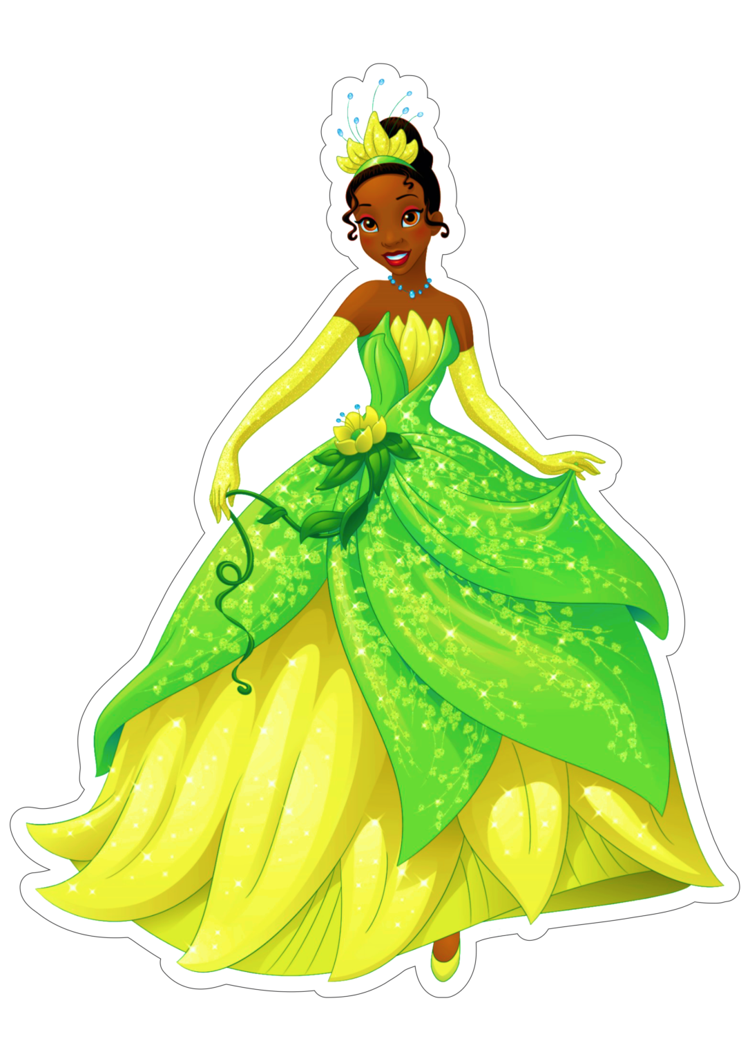 Princesas Disney Fundo Transparente Tiana Png