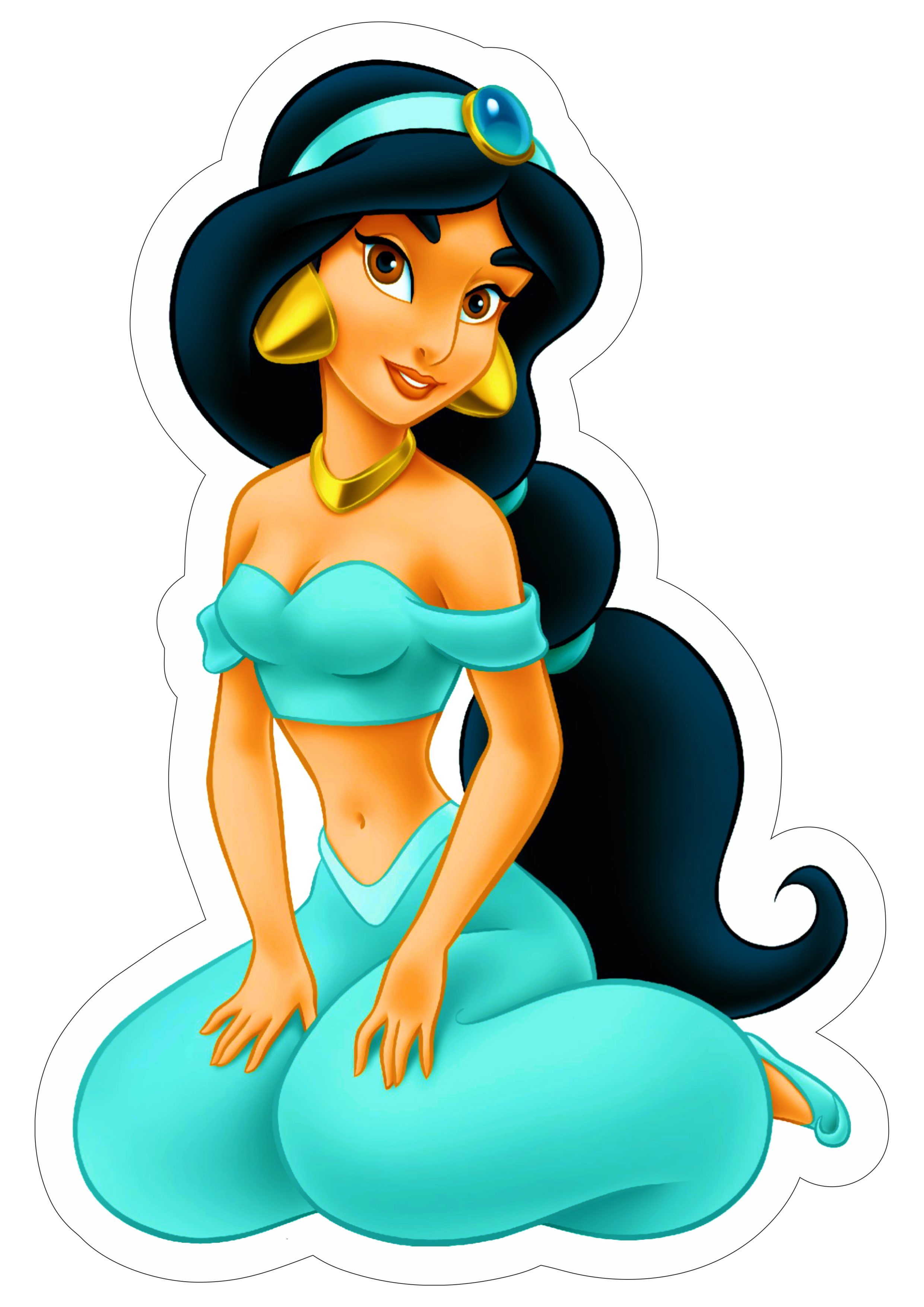 Princesas disney Jasmine desenho animado fundo transparente artes gráficas  png