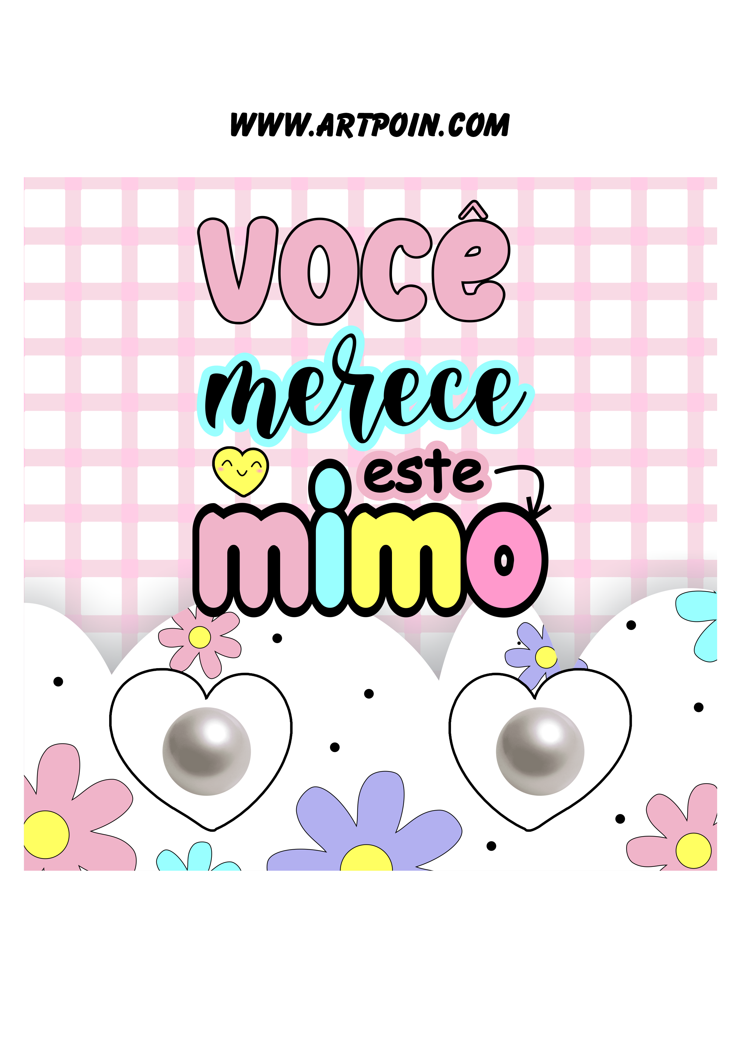 Você merece este mimo tags de brincos brindes para lojinhas pronto para imprimir png