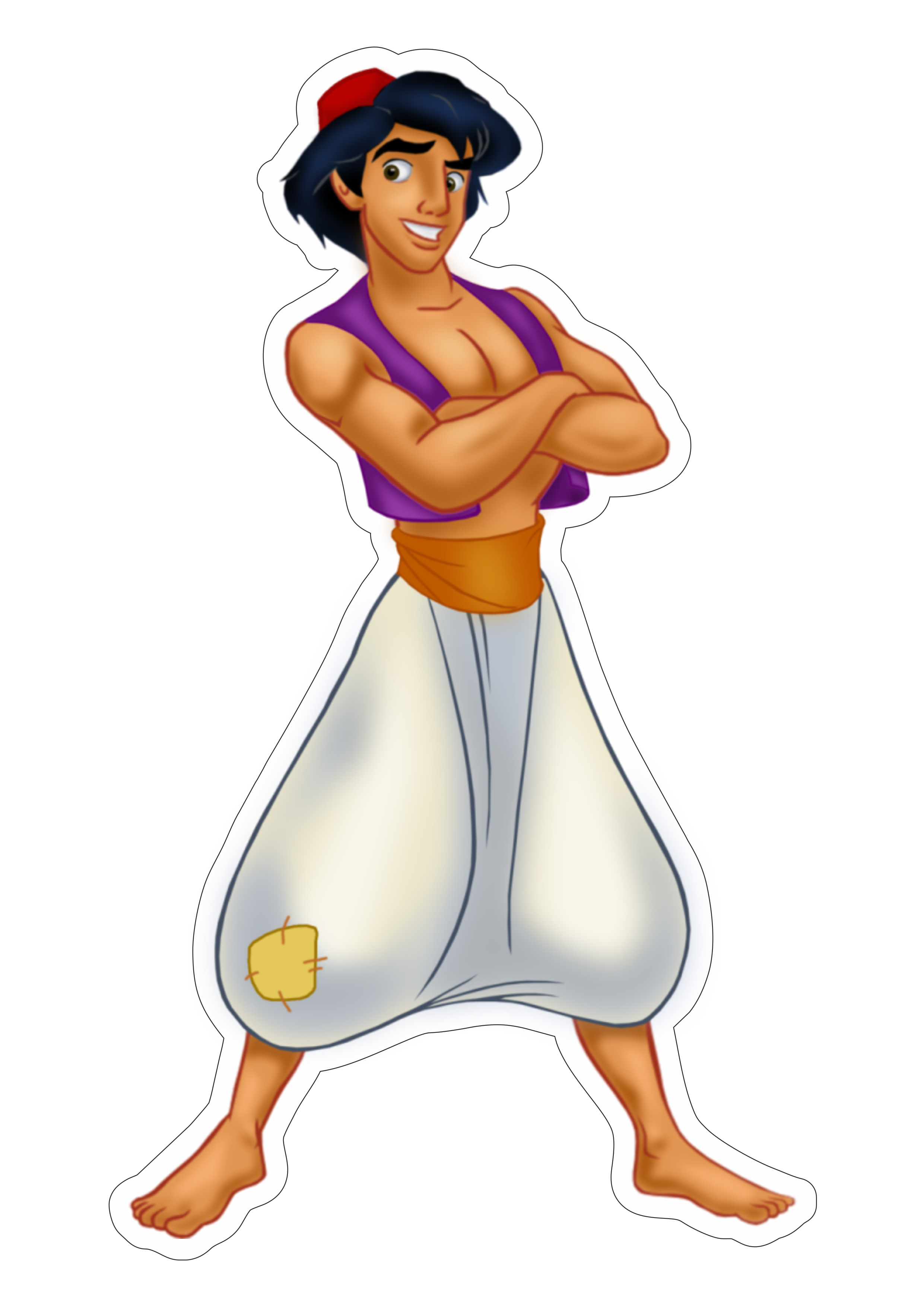 Aladdin desenho infantil fundo transparente ilustração personagem fictício png