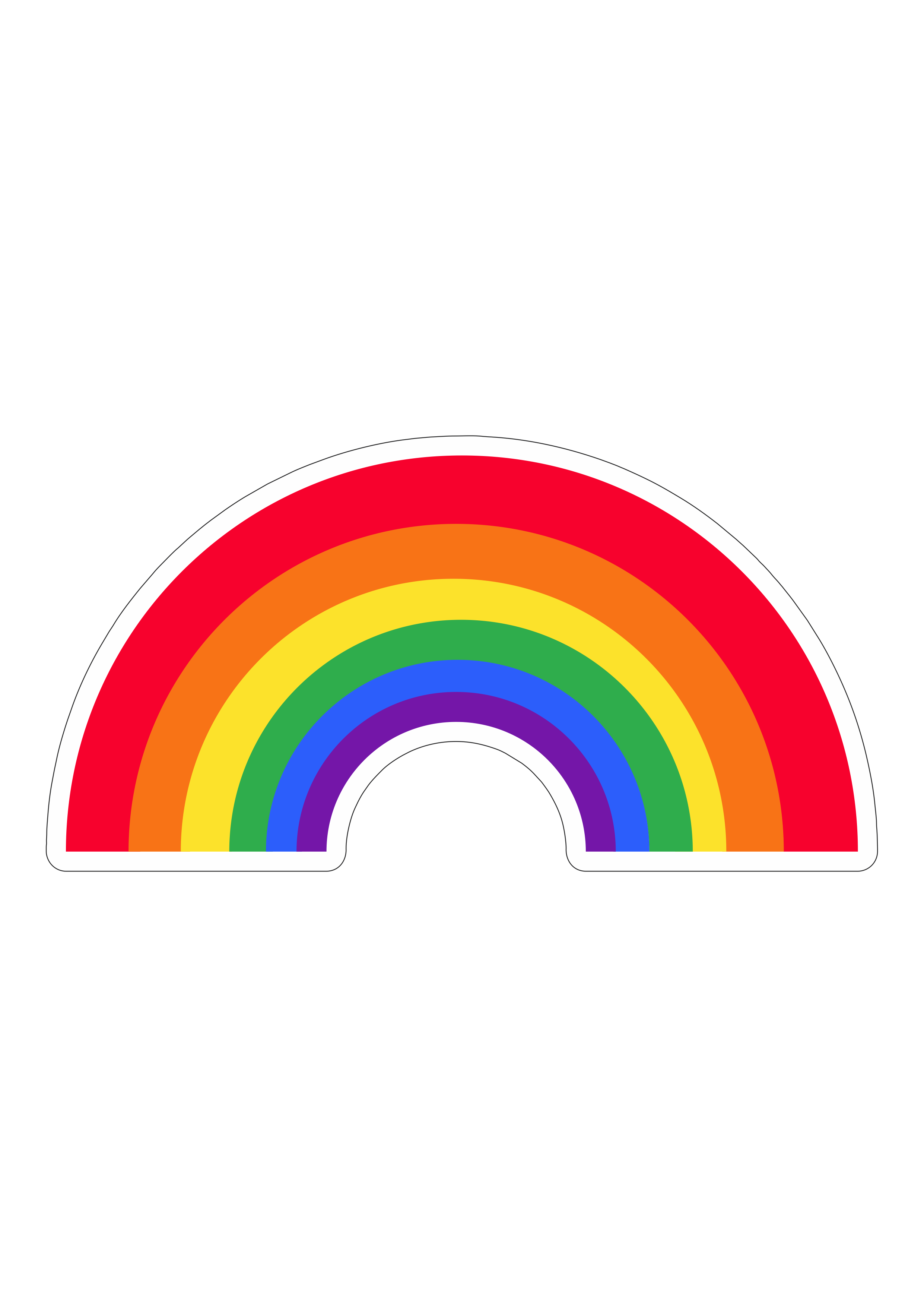 Arco-íris colorido Símbolo LGBTQIA+ png
