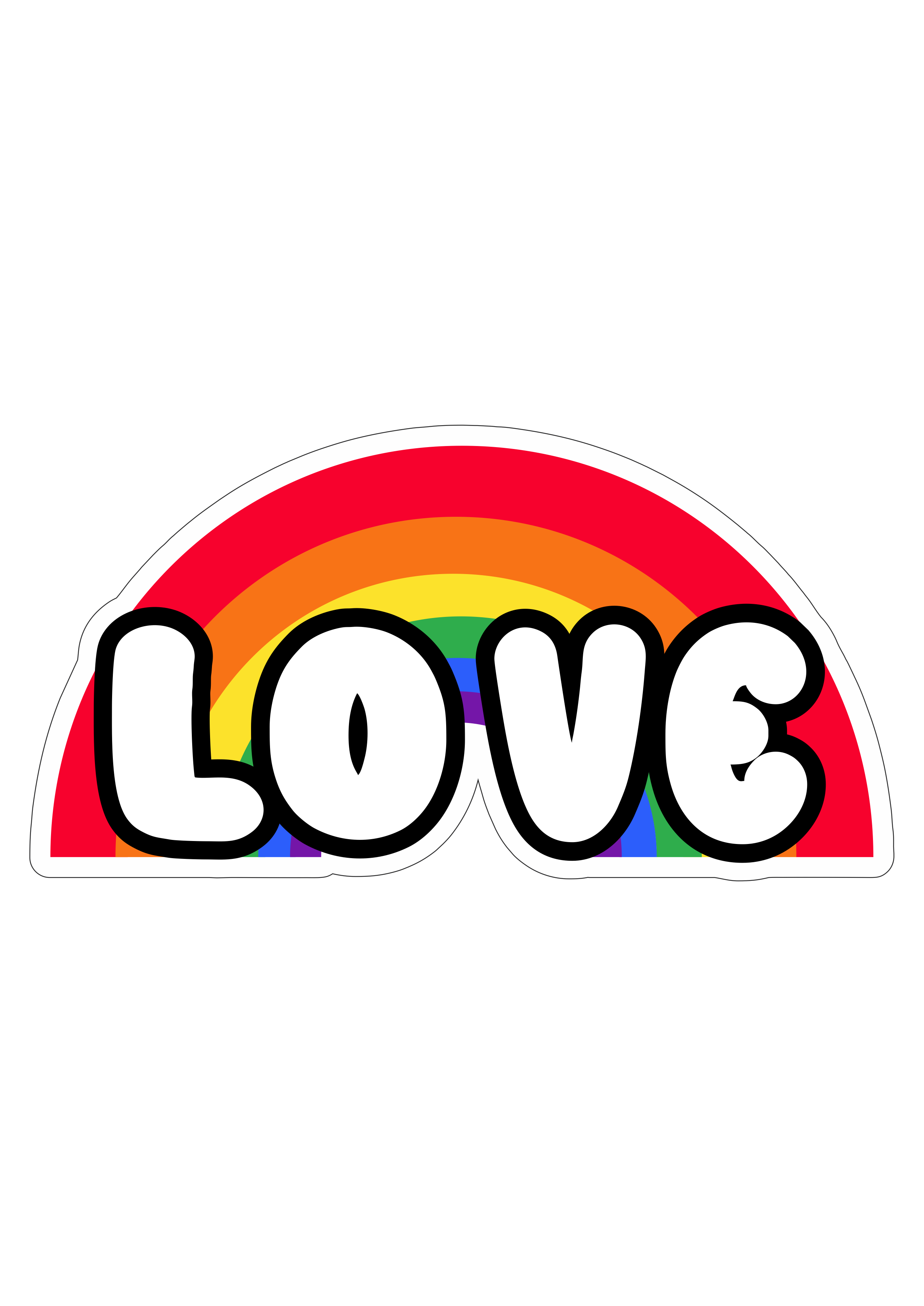 Arco-íris love colorido Símbolo LGBTQIA+ png